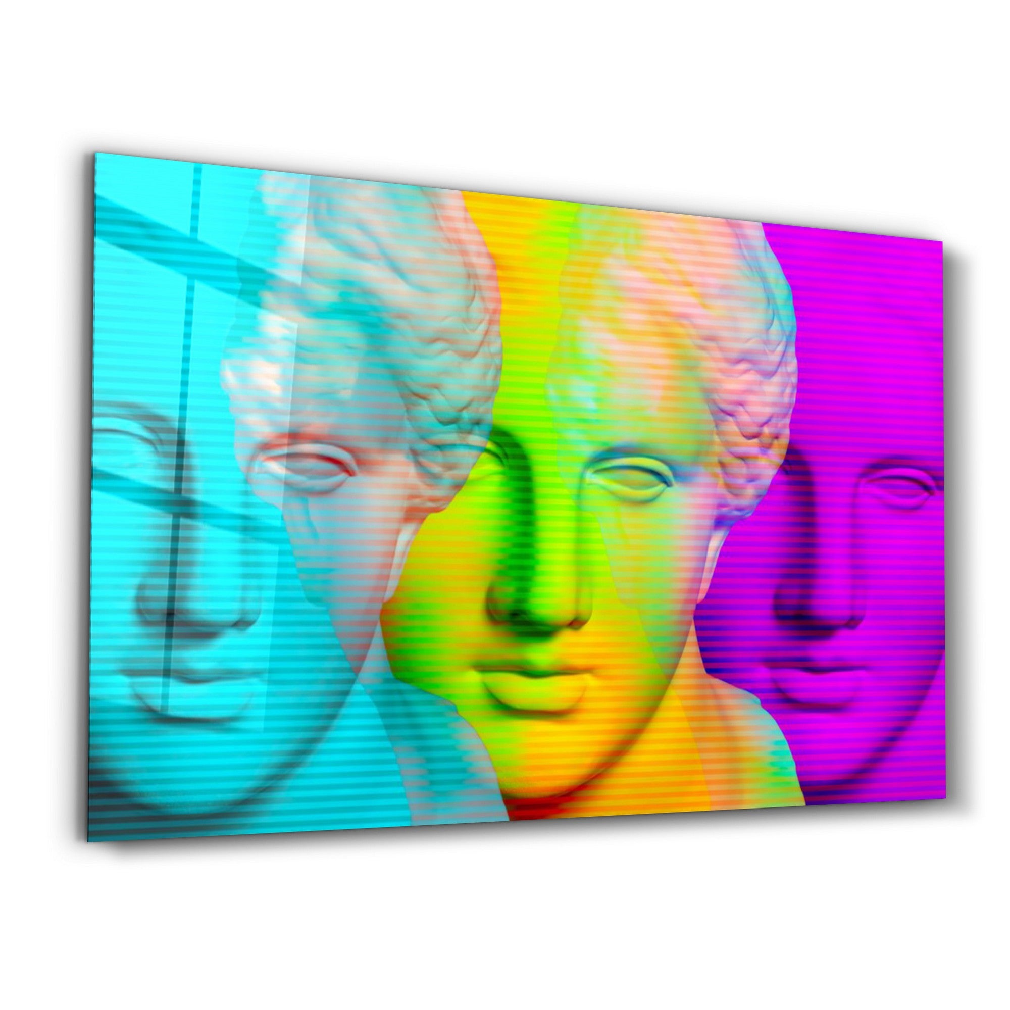 Arte Decorativa em Vidro Temperado Multicolor 35x55cm - Impressão UV de Alta Qualidade