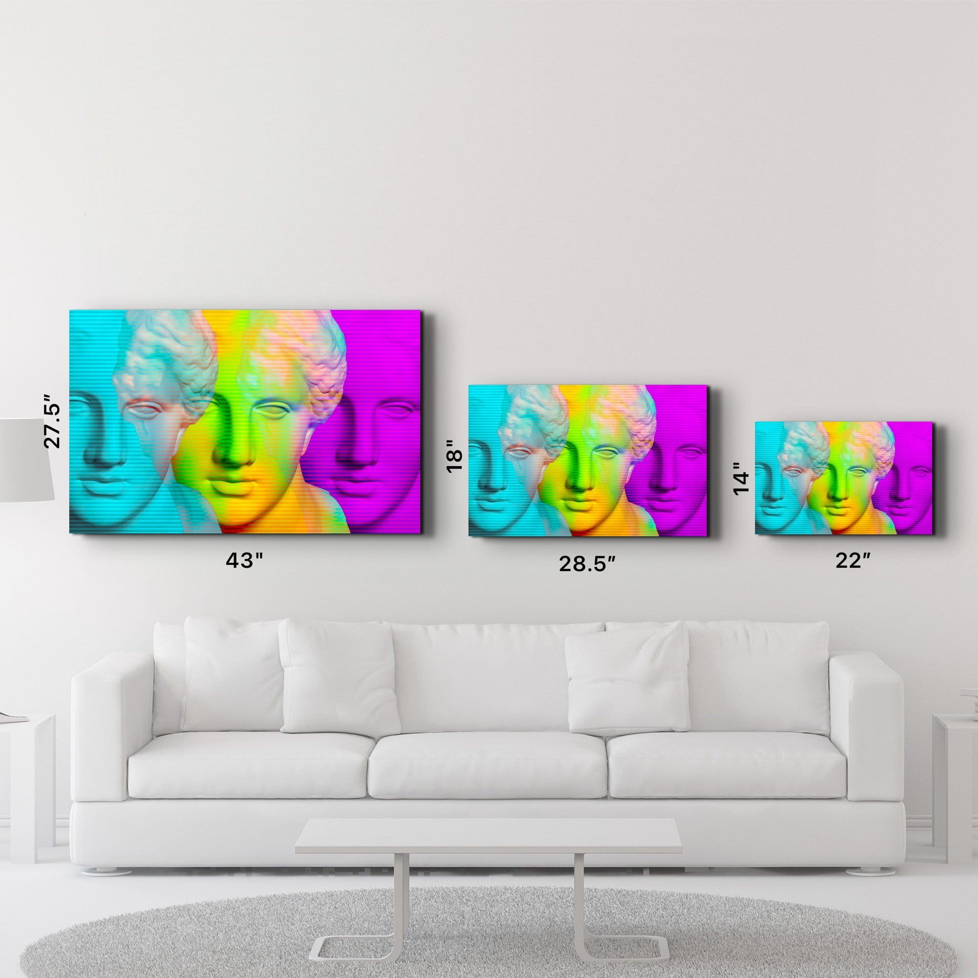 Arte Decorativa em Vidro Temperado Multicolor 35x55cm - Impressão UV de Alta Qualidade