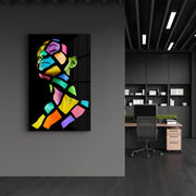 Arte Decorativa em Vidro Temperado Multicolor 70x110cm - Impressão UV de Alta Qualidade