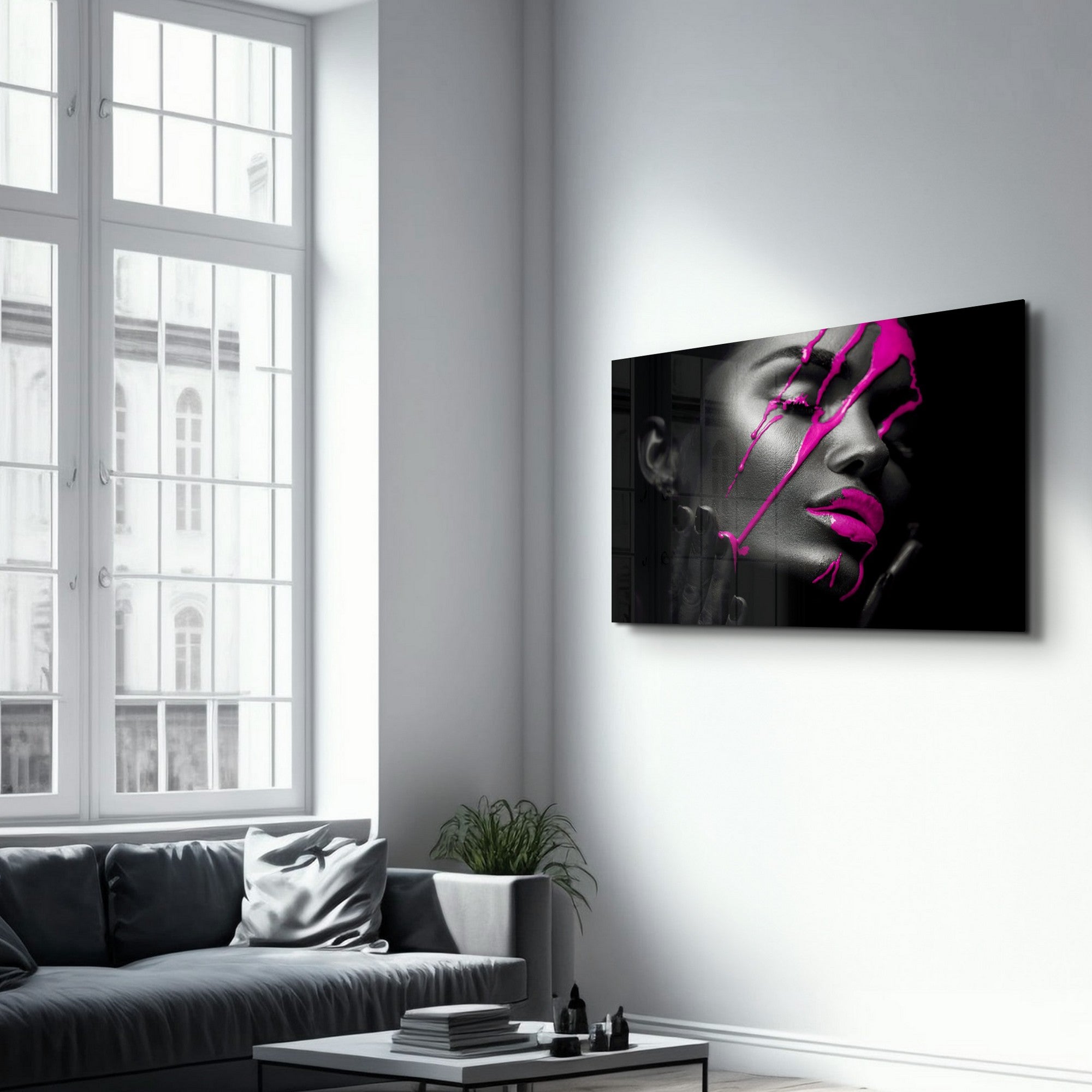 Arte em Vidro Temperado Multicolor 35x55cm - Pintura Decorativa UV de Alta Qualidade