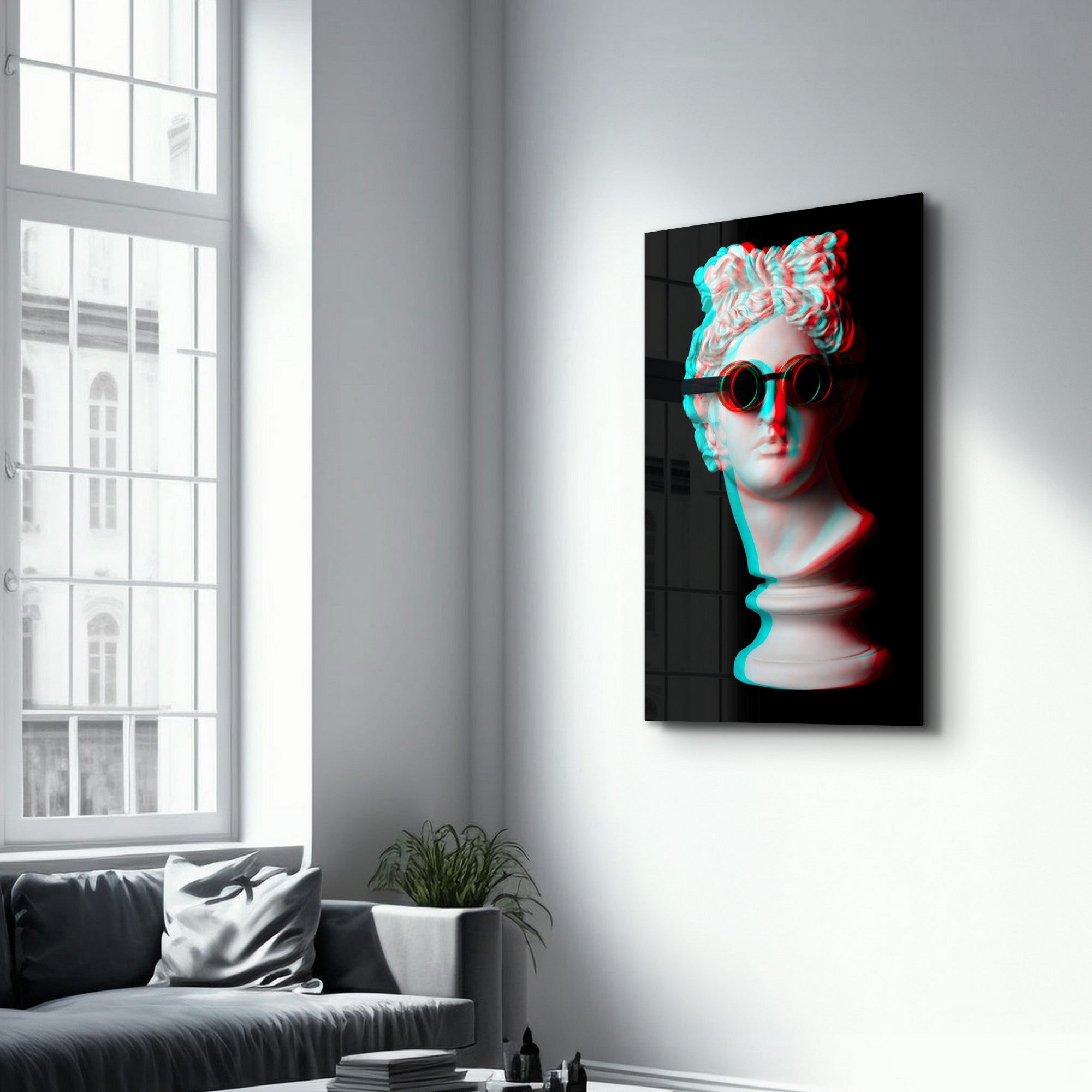 Arte Decorativa em Vidro Temperado Multicolor 35x55cm - Impressão UV de Alta Qualidade