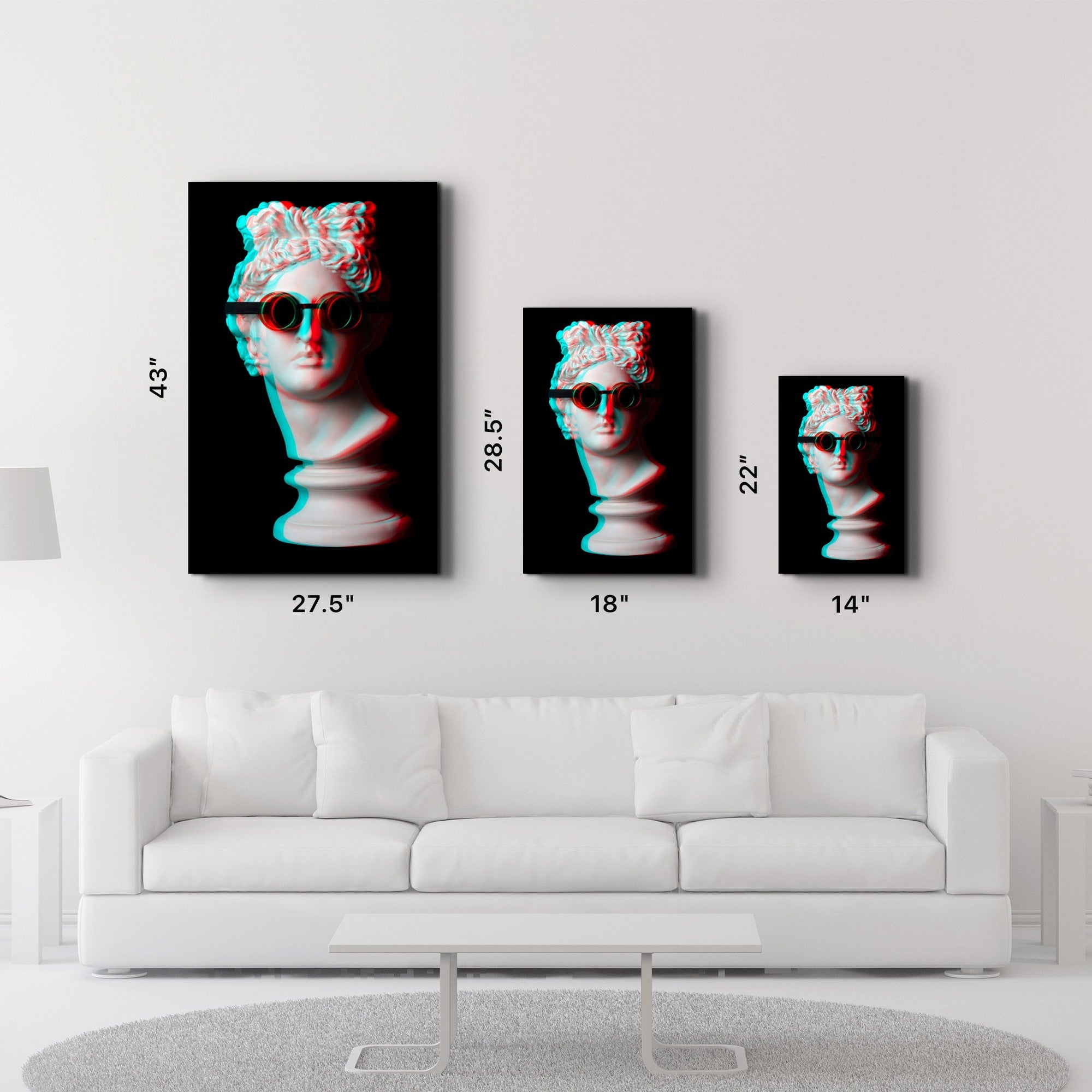 Arte Decorativa em Vidro Temperado Multicolor 70x110cm - Impressão UV de Alta Qualidade