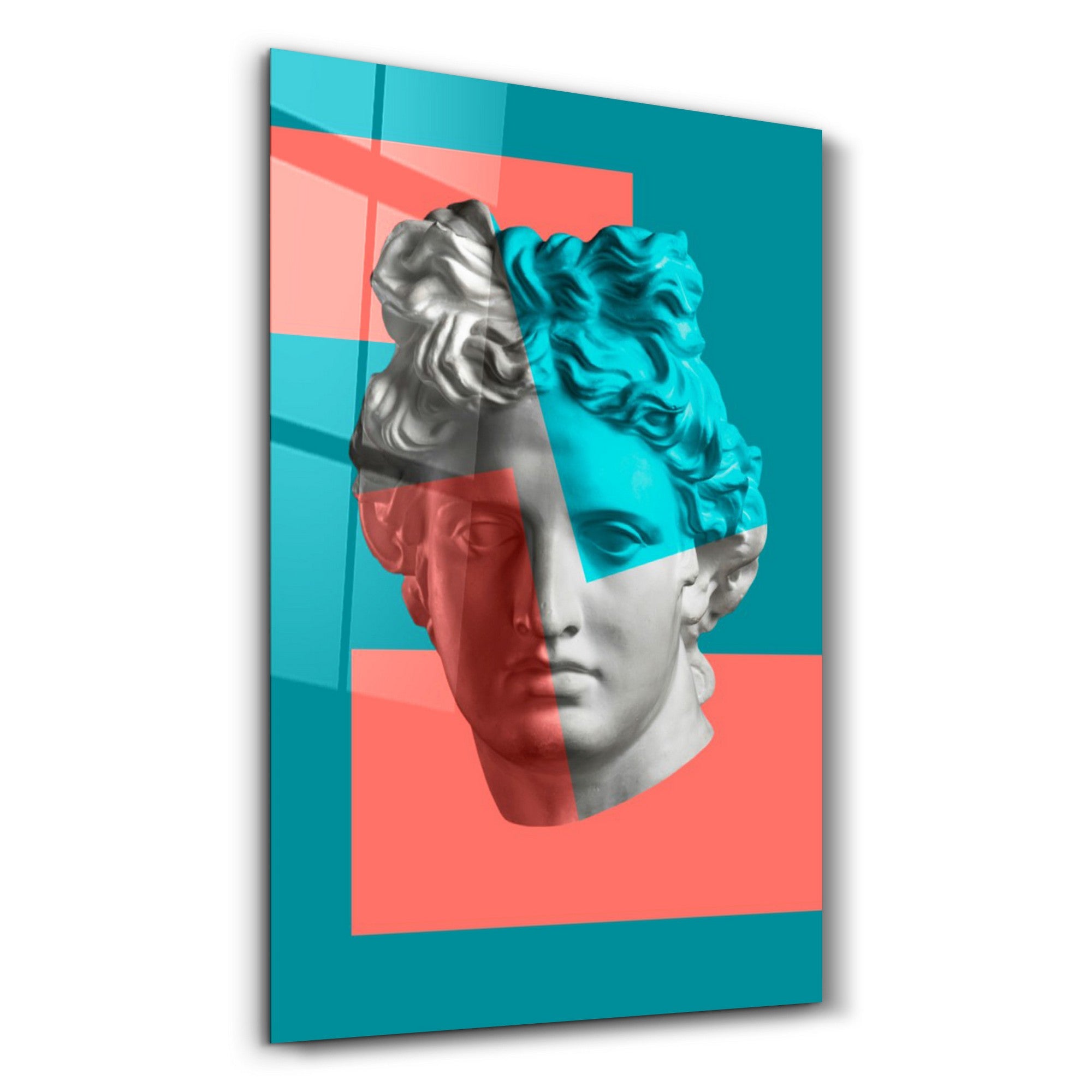 Arte Decorativa em Vidro Temperado Multicolor 35x55cm - Impressão UV de Alta Qualidade