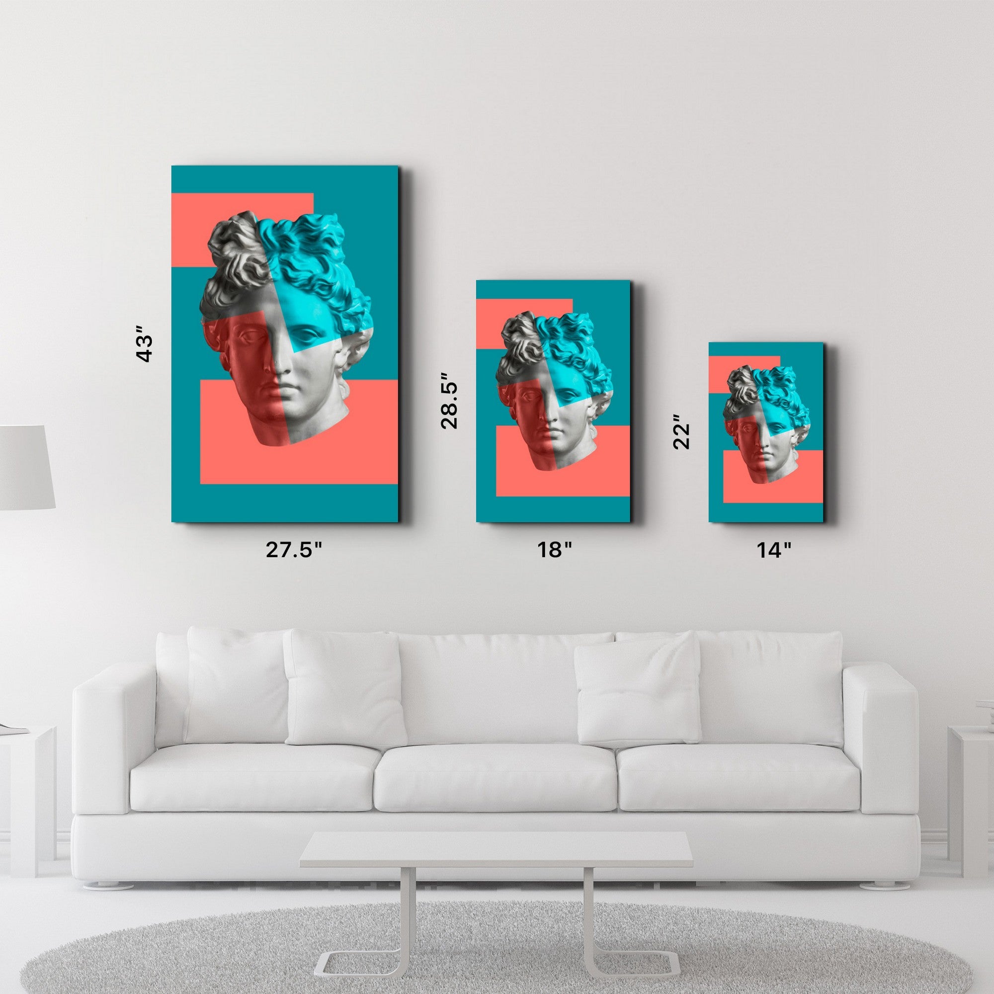 Arte Decorativa em Vidro Temperado Multicolor 35x55cm - Impressão UV de Alta Qualidade