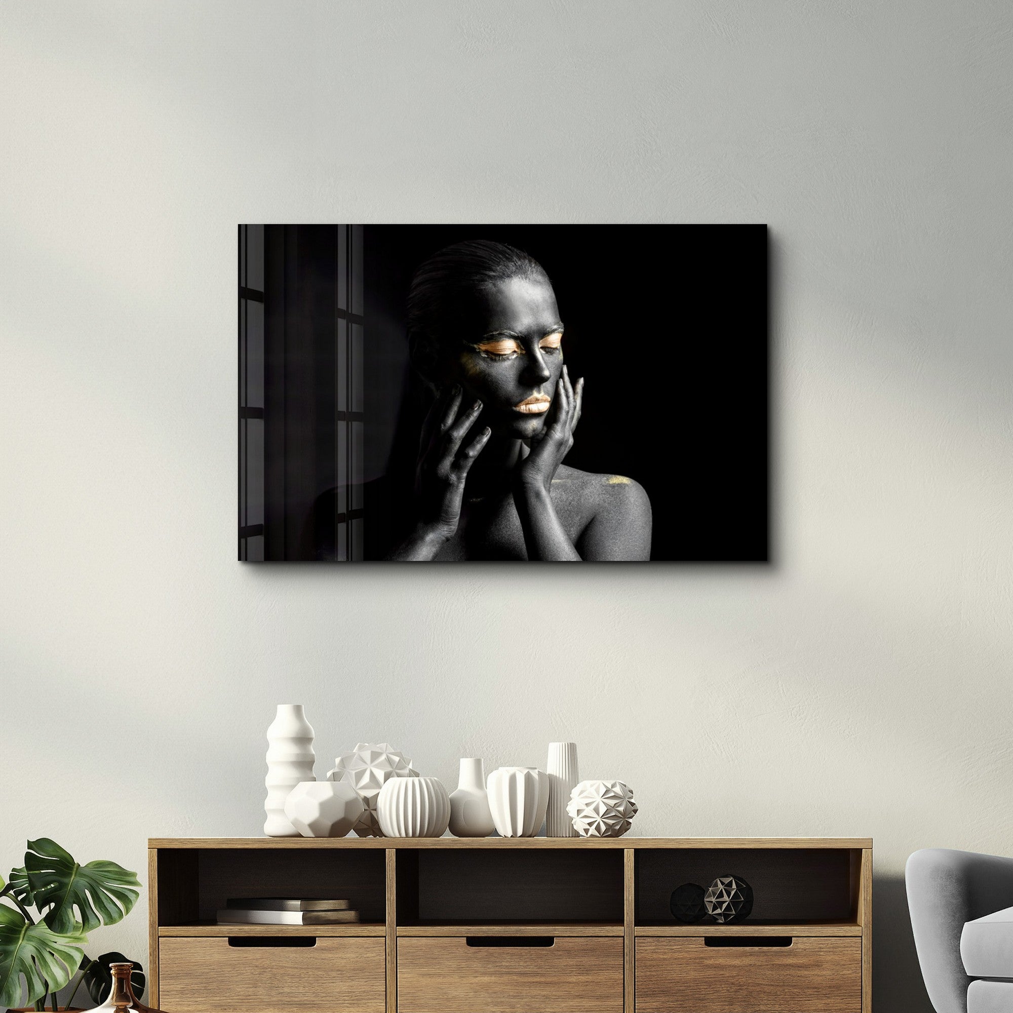 Arte em Vidro Temperado Multicolor 35x55cm - Pintura Decorativa UV de Alta Qualidade