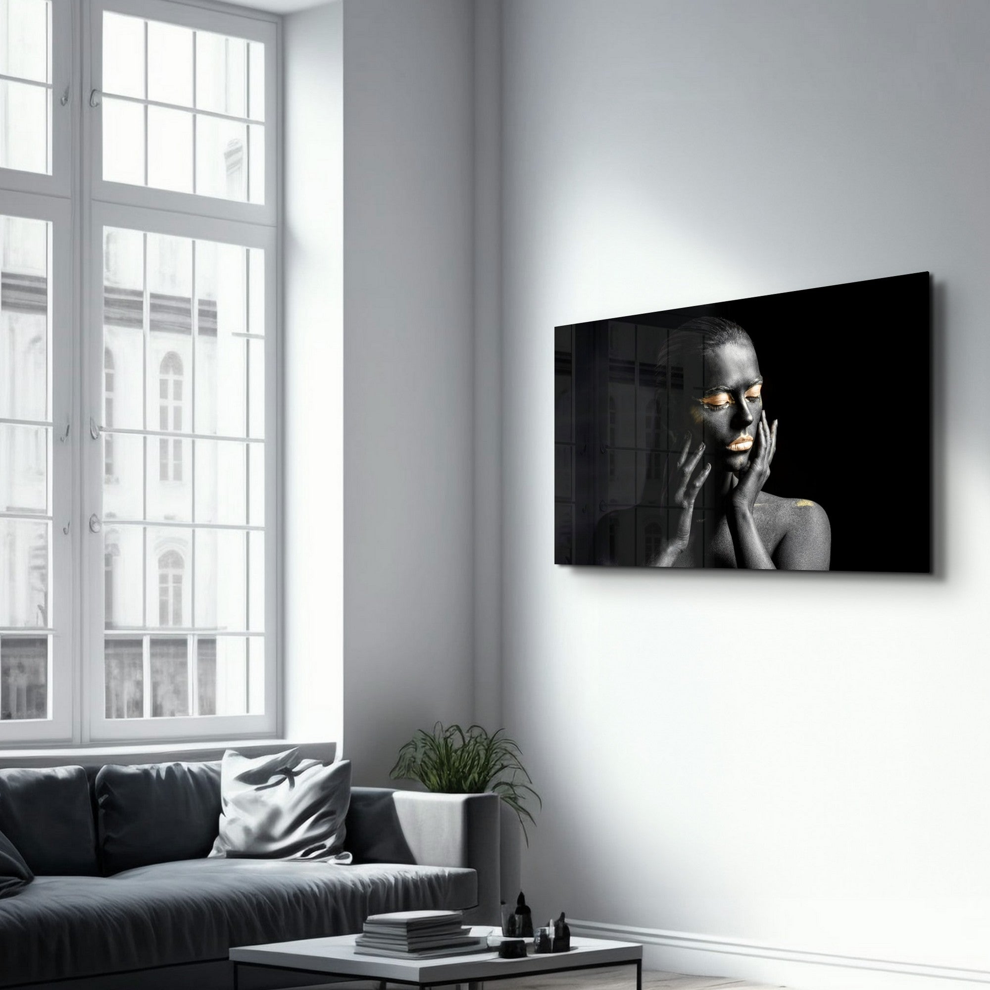 Arte em Vidro Temperado Multicolor 35x55cm - Pintura Decorativa UV de Alta Qualidade