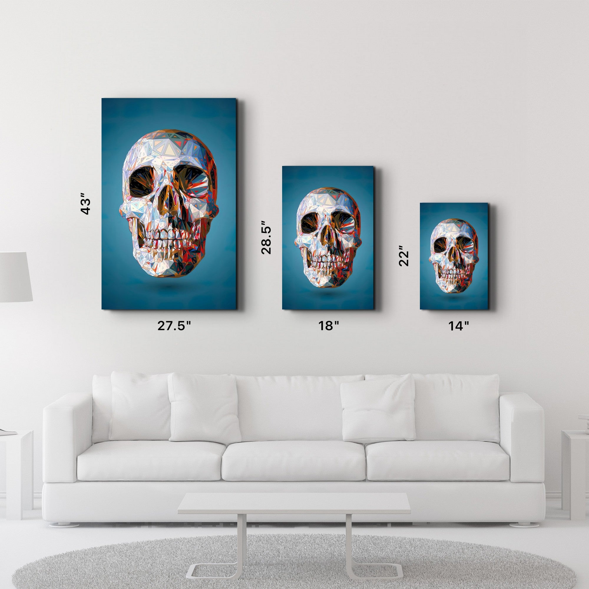 Arte Decorativa em Vidro Temperado Multicolor 35x55cm - Impressão UV de Alta Qualidade