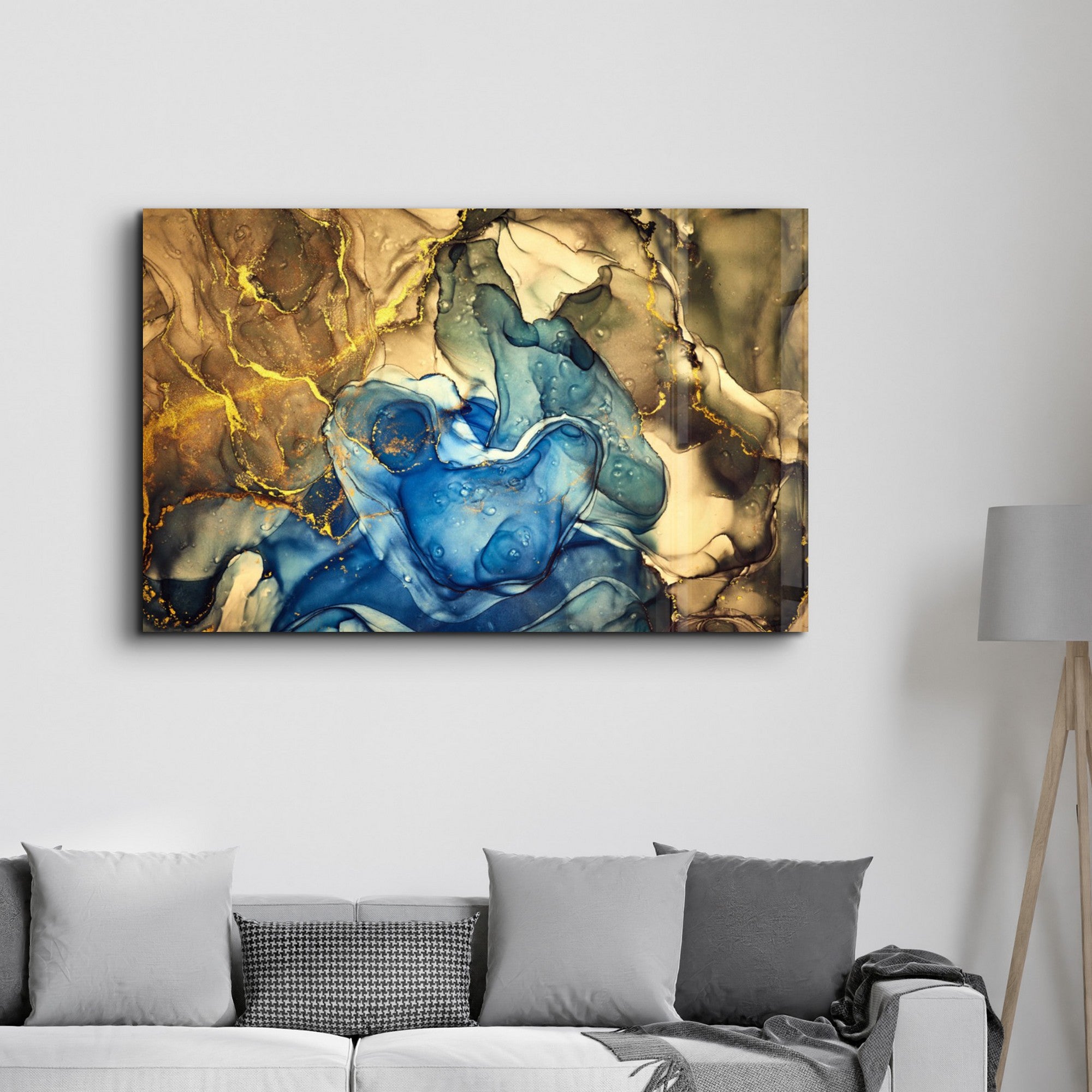 Arte Decorativa em Vidro Temperado Multicolor 35x55cm - Impressão UV de Alta Qualidade