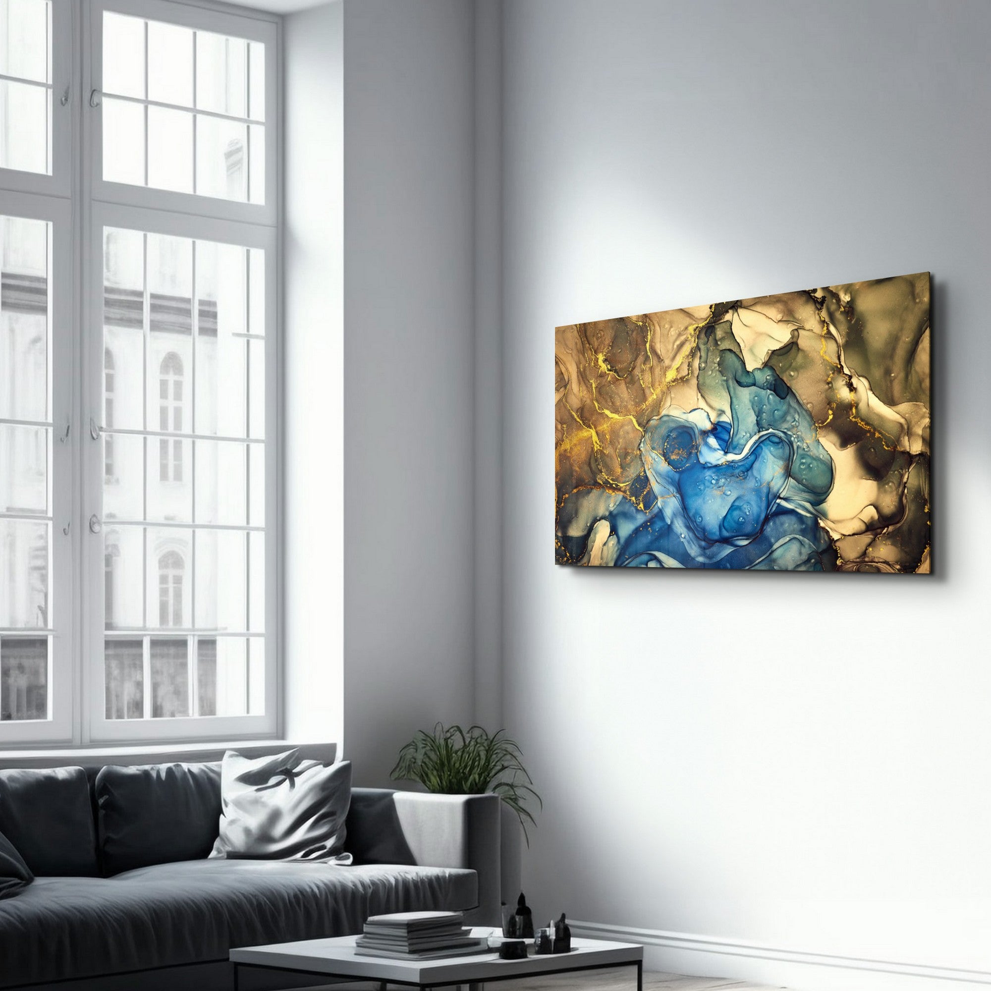 Arte Decorativa em Vidro Temperado Multicolor 70x110cm - Impressão UV de Alta Qualidade