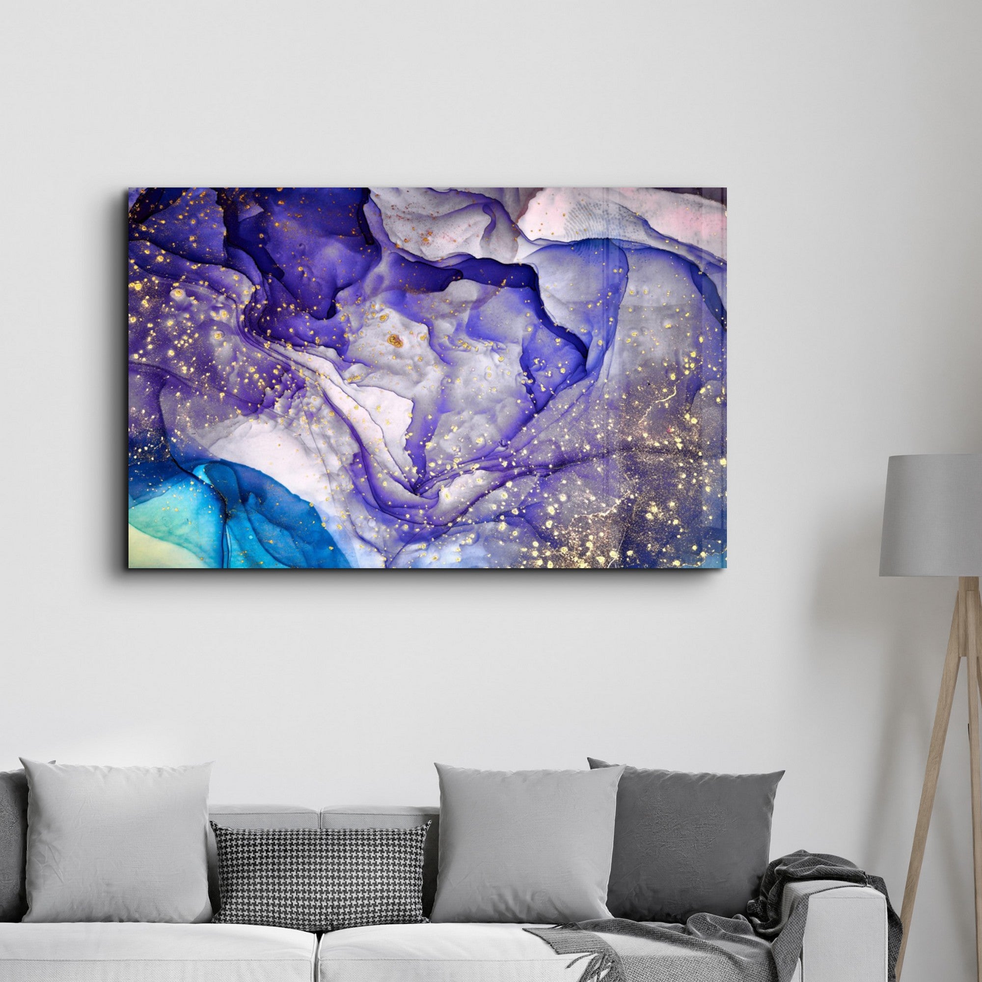 Arte Decorativa em Vidro Temperado Multicolor 35x55cm - Impressão UV de Alta Qualidade