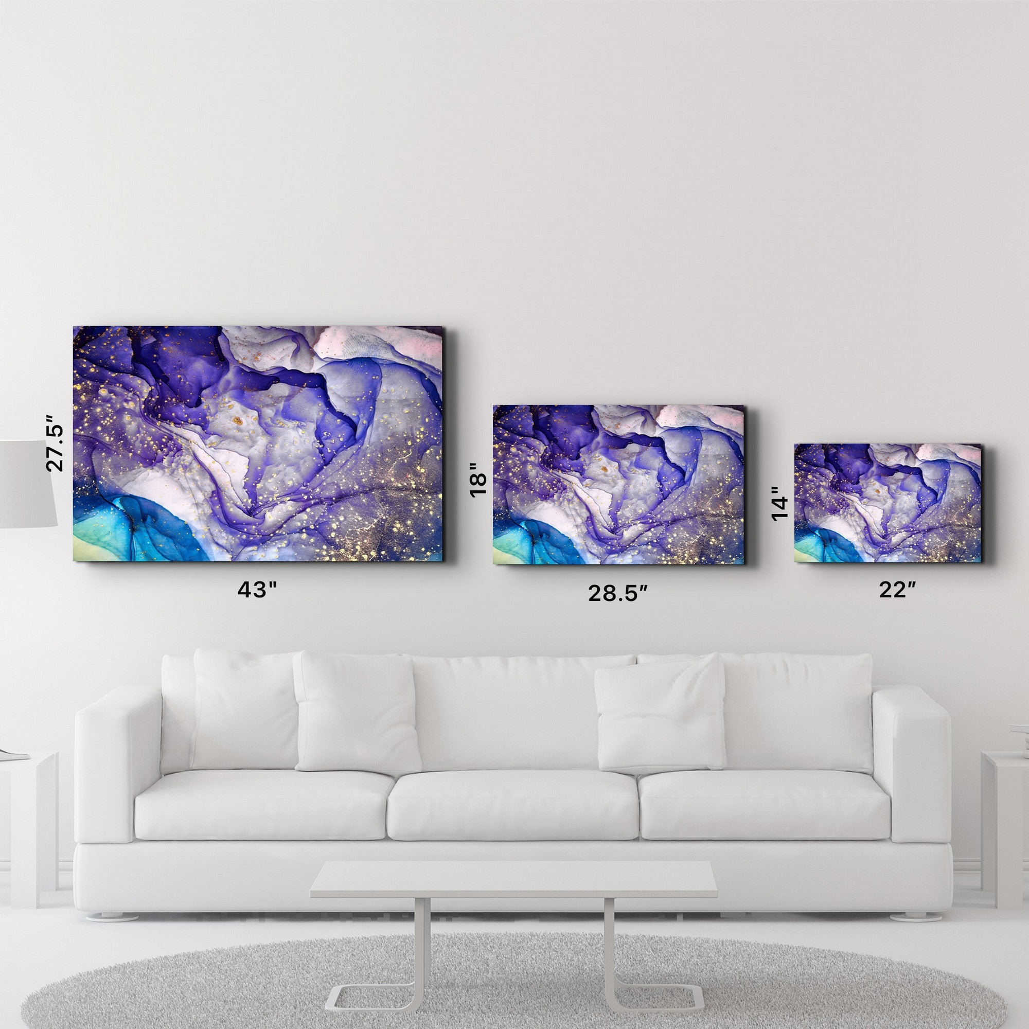 Arte em Vidro Temperado Multicolor 70x110cm - Pintura Decorativa UV de Alta Qualidade