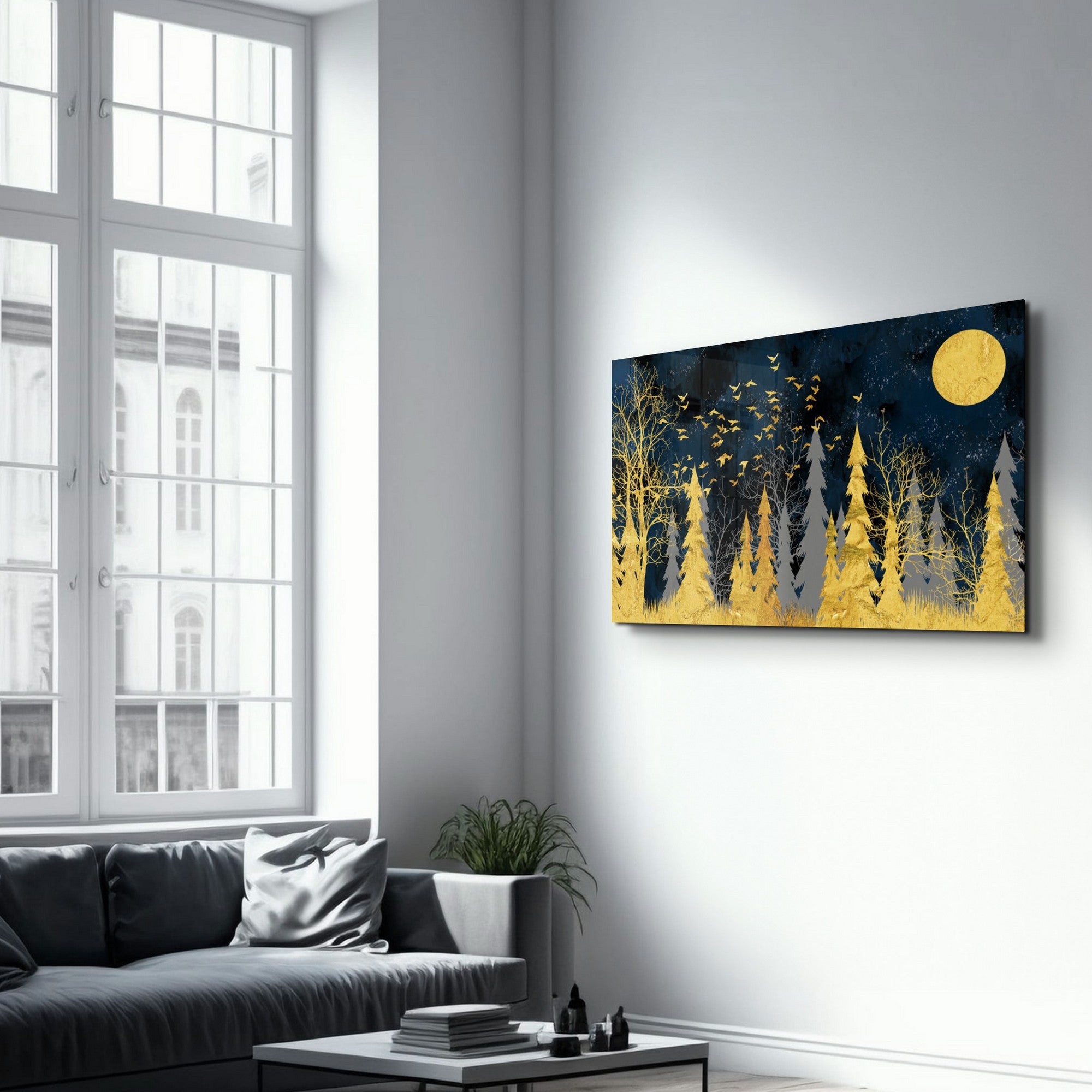 Quadro Decorativo em Vidro Temperado 35x55 cm Multicolor com Impressão UV (4 mm) – OGLS-9099