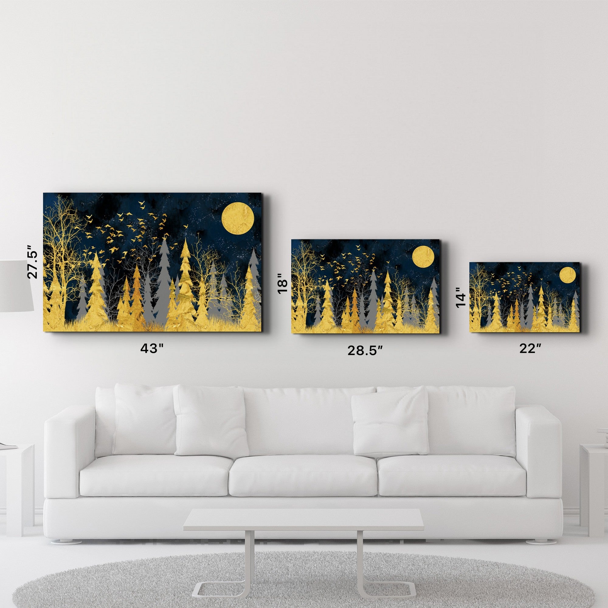 Quadro Decorativo em Vidro Temperado 35x55 cm Multicolor com Impressão UV (4 mm) – OGLS-9099