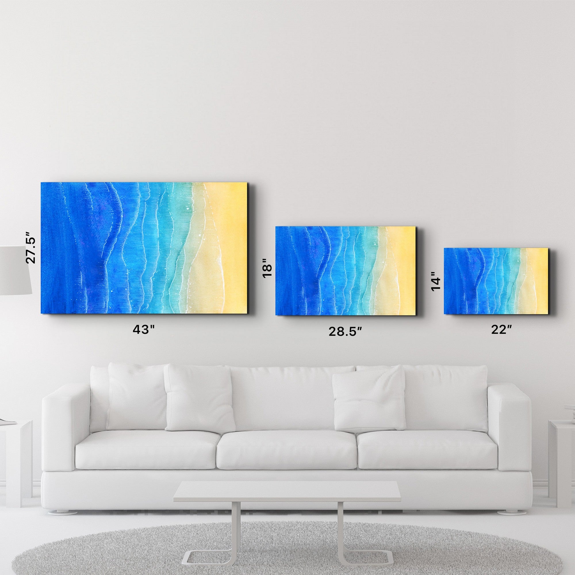 Arte Decorativa em Vidro Temperado Multicolor 35x55cm - Impressão UV de Alta Qualidade