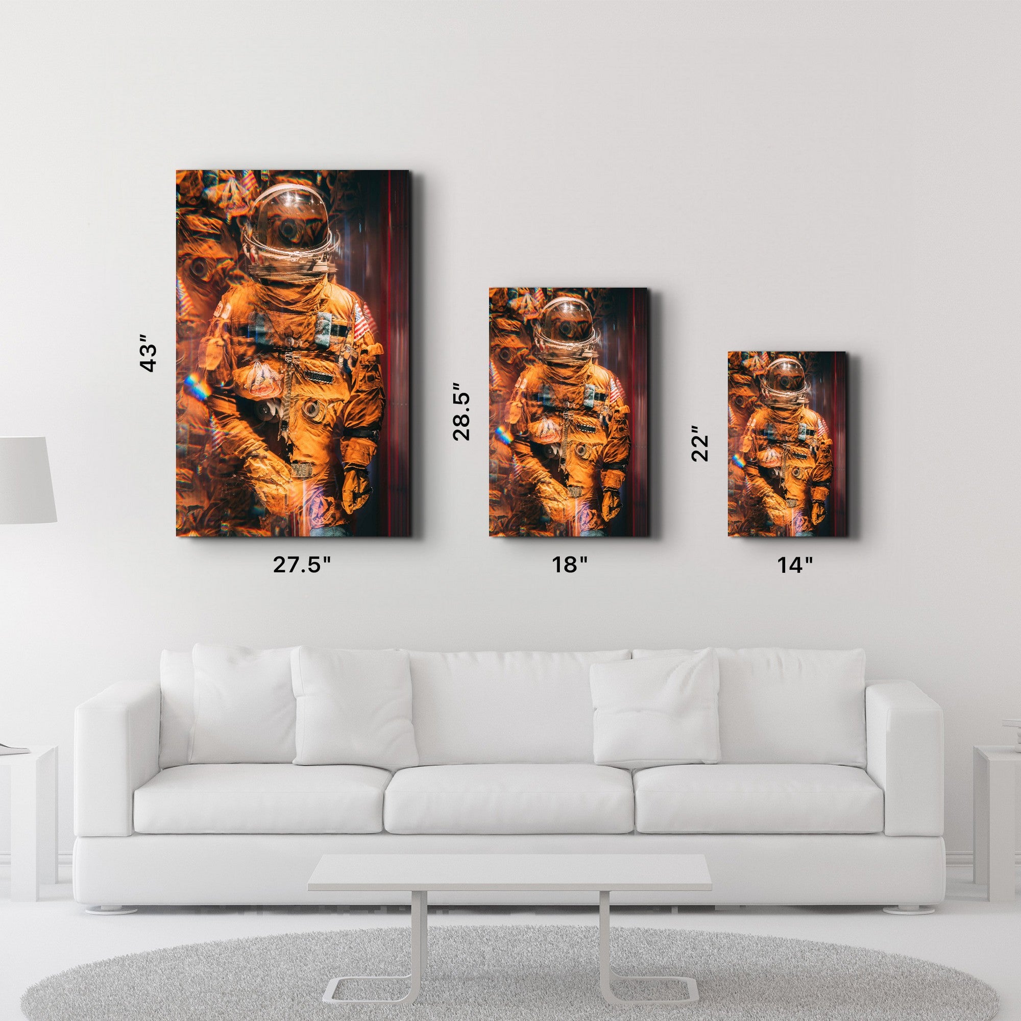 Arte Decorativa em Vidro Temperado Multicolor 70x110cm - Impressão UV de Alta Qualidade