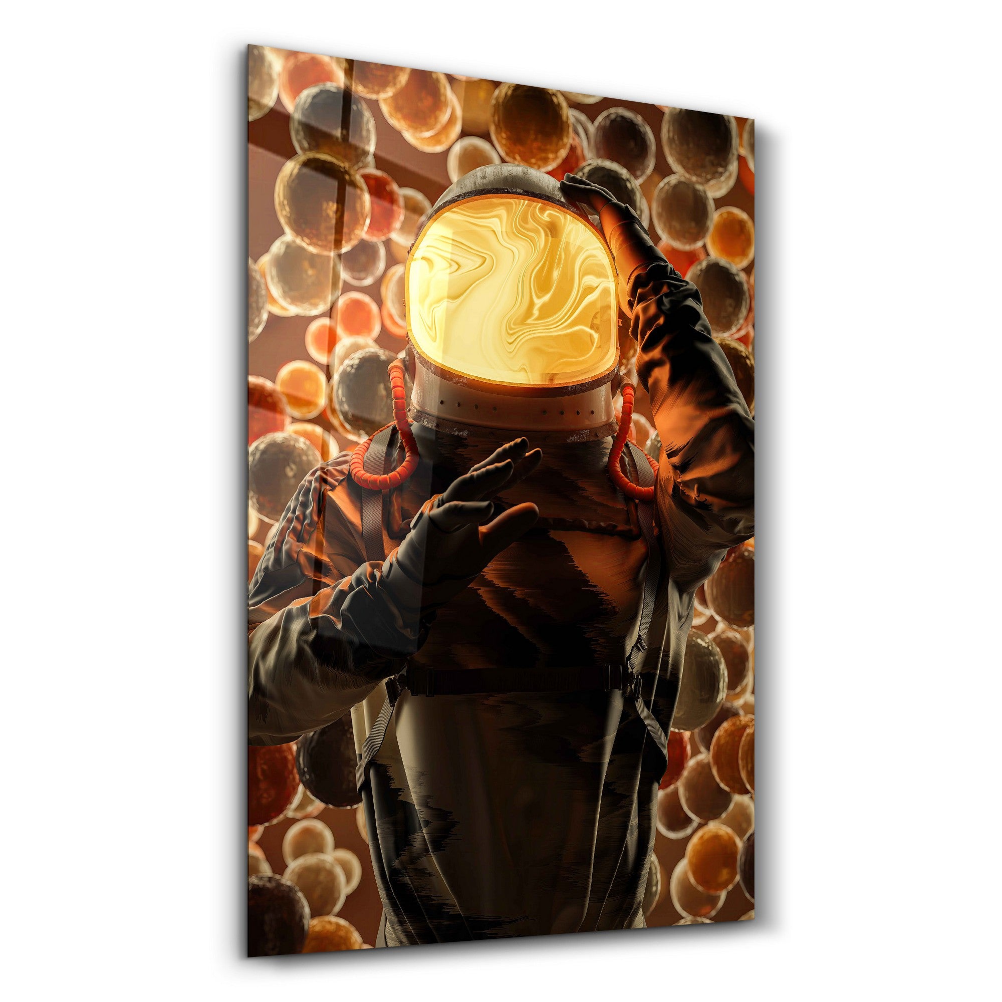 Arte Decorativa em Vidro Temperado Multicolor 35x55cm - Impressão UV de Alta Qualidade