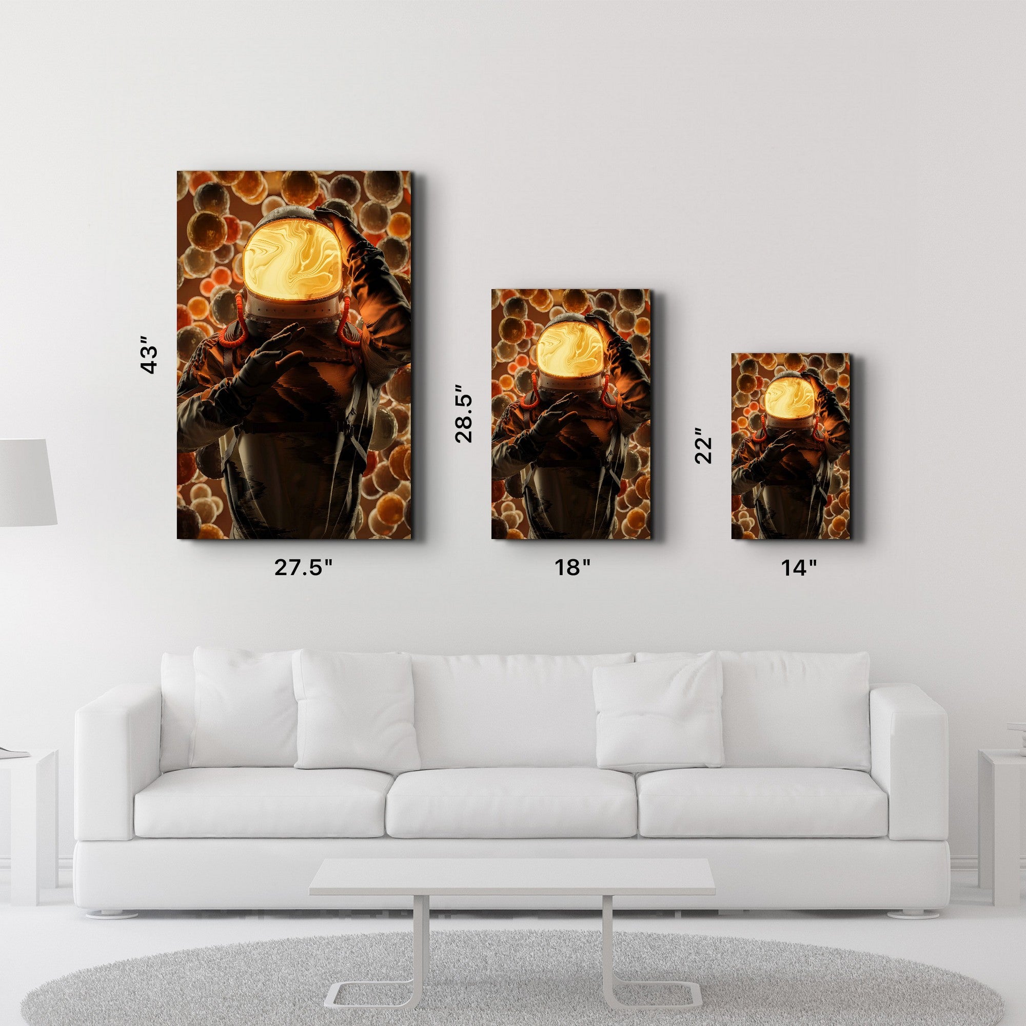 Arte Decorativa em Vidro Temperado Multicolor 35x55cm - Impressão UV de Alta Qualidade