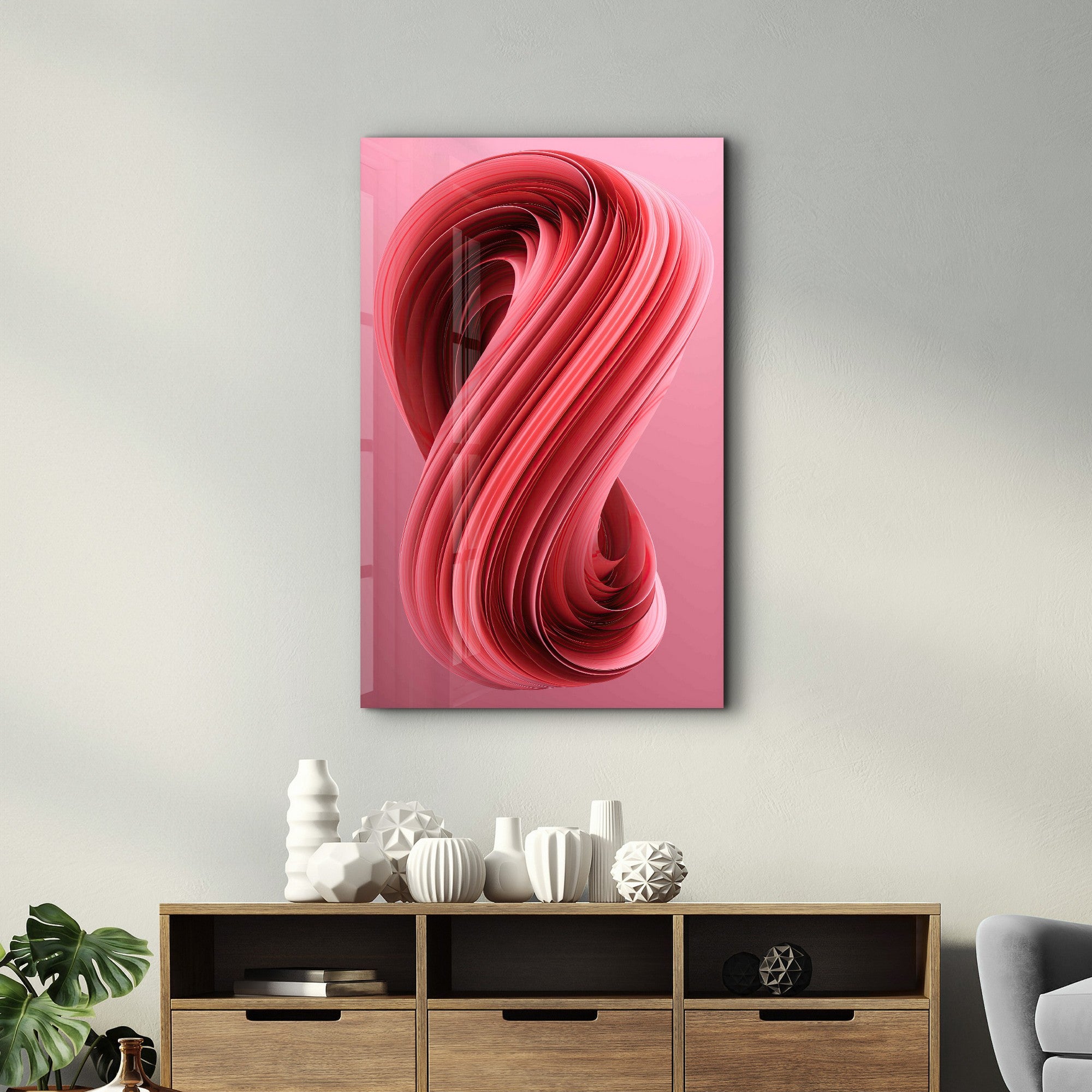 Arte Decorativa em Vidro Temperado Multicolor 35x55cm - Impressão UV de Alta Qualidade