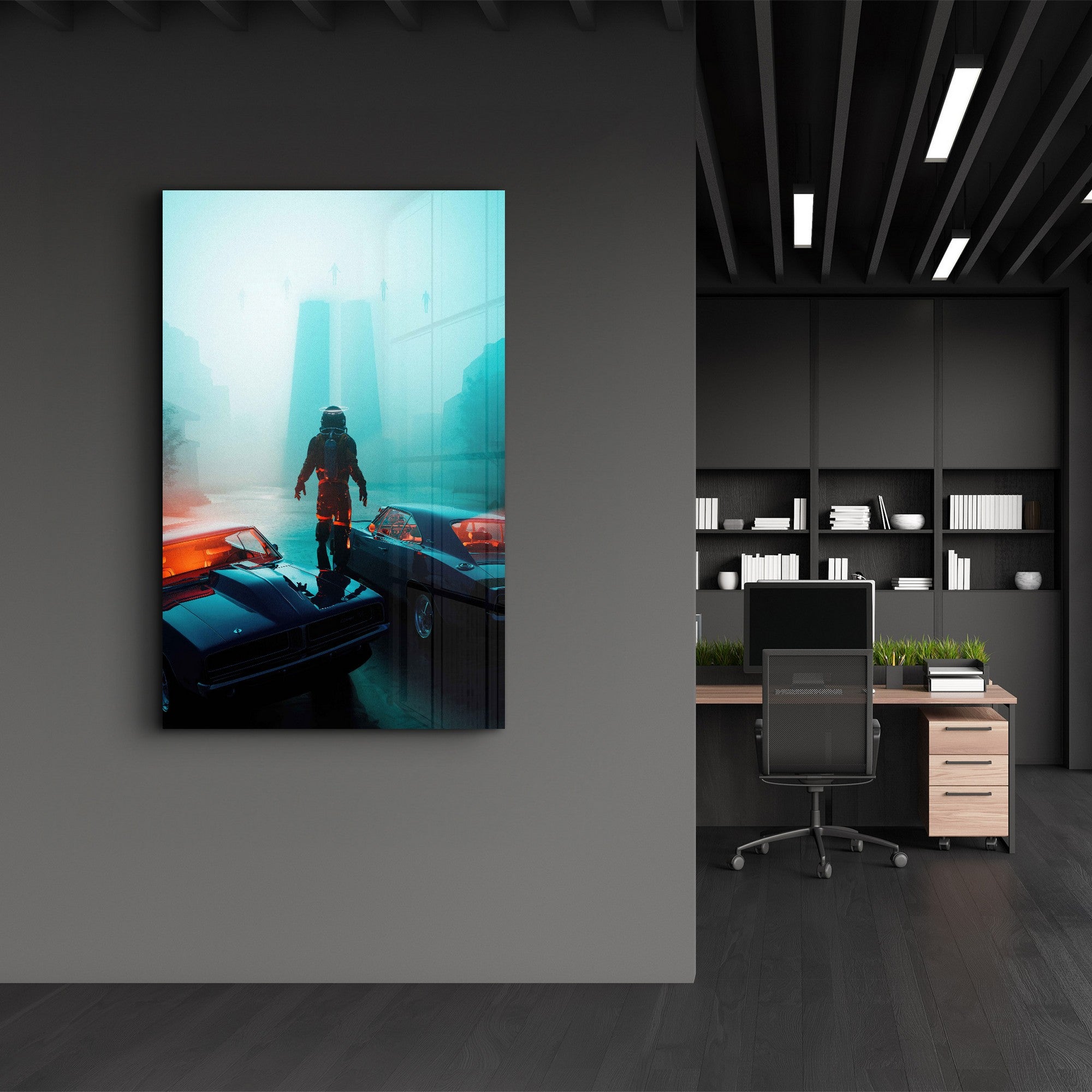 Arte Decorativa em Vidro Temperado Multicolor 70x110cm - Impressão UV de Alta Qualidade