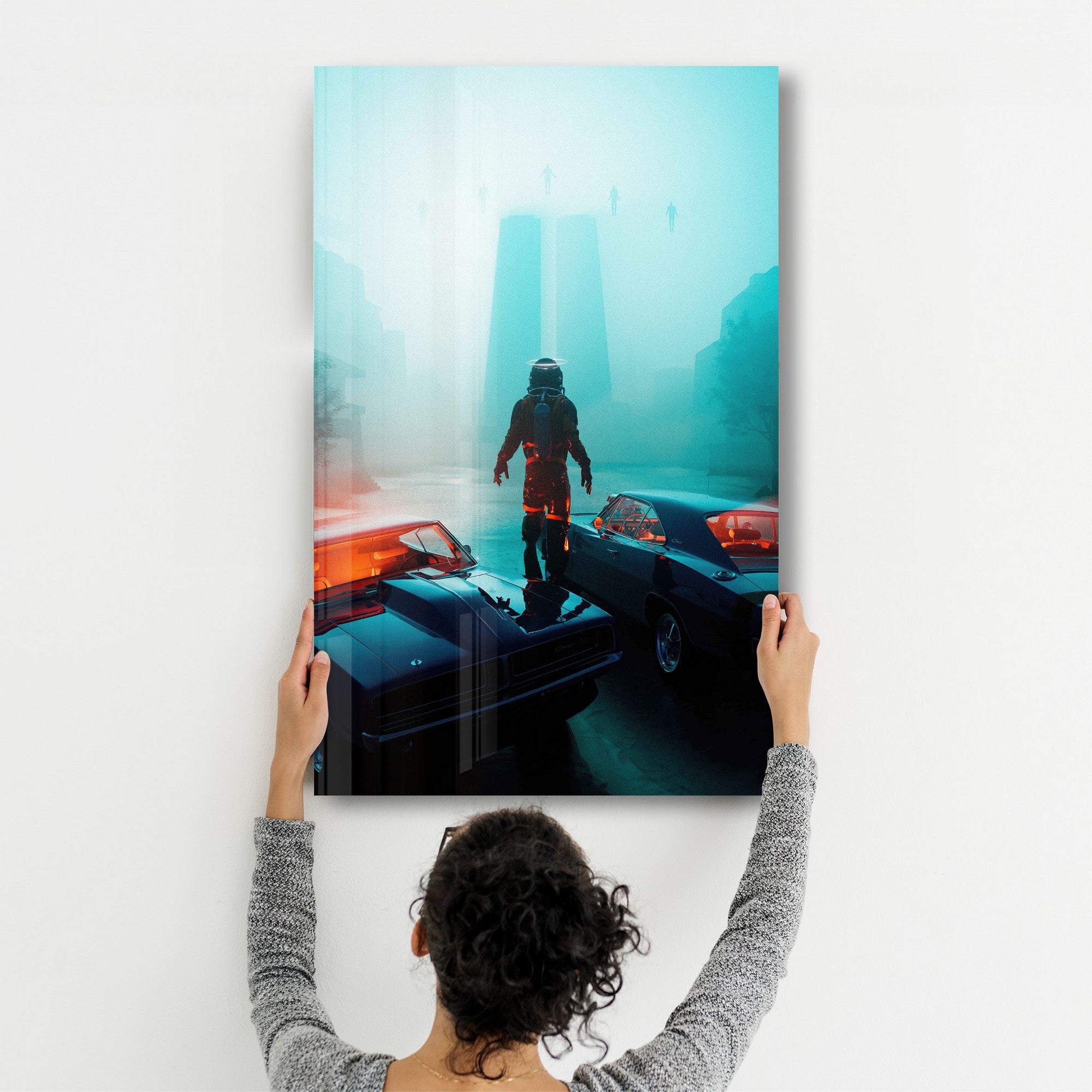 Arte Decorativa em Vidro Temperado Multicolor 70x110cm - Impressão UV de Alta Qualidade