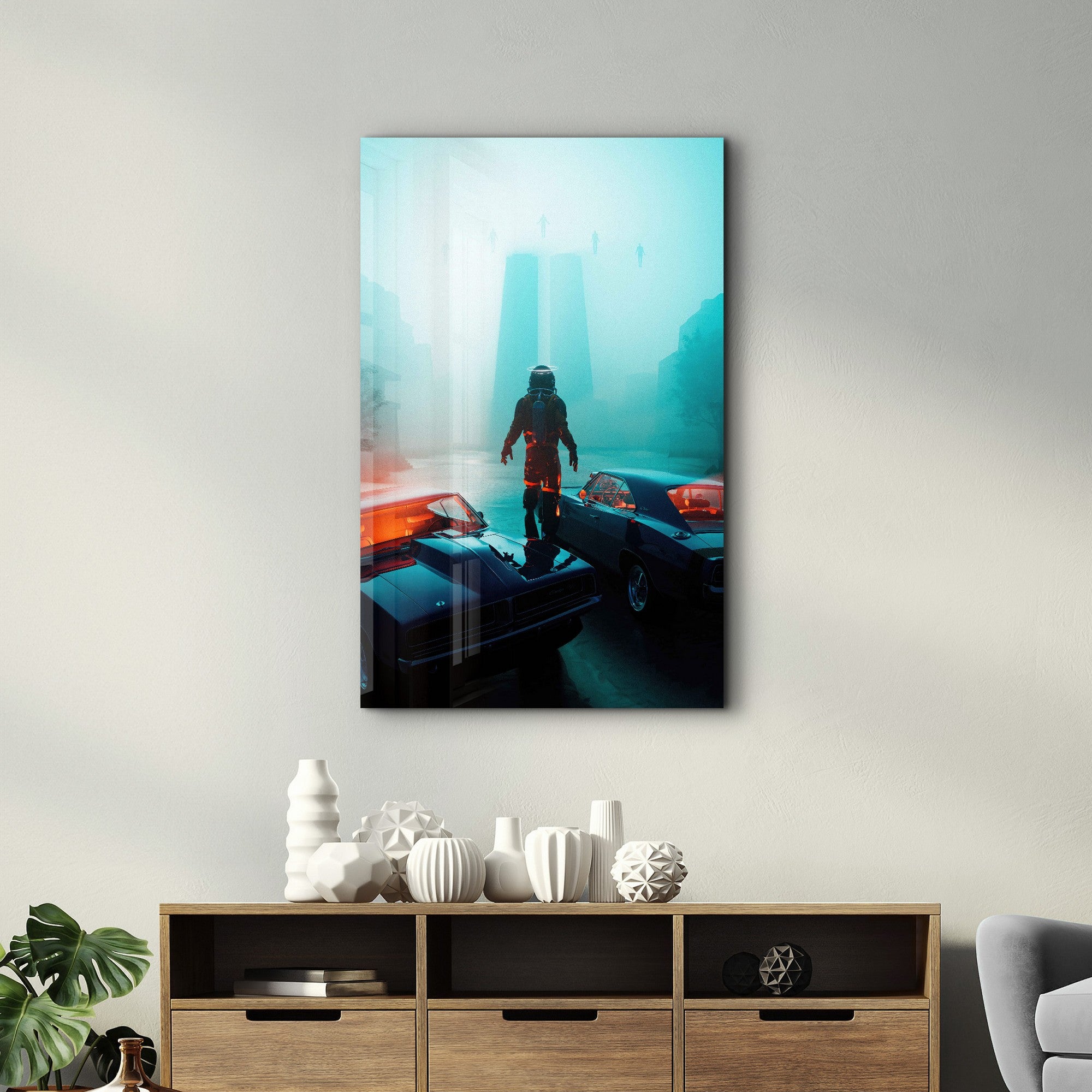 Arte Decorativa em Vidro Temperado Multicolor 70x110cm - Impressão UV de Alta Qualidade