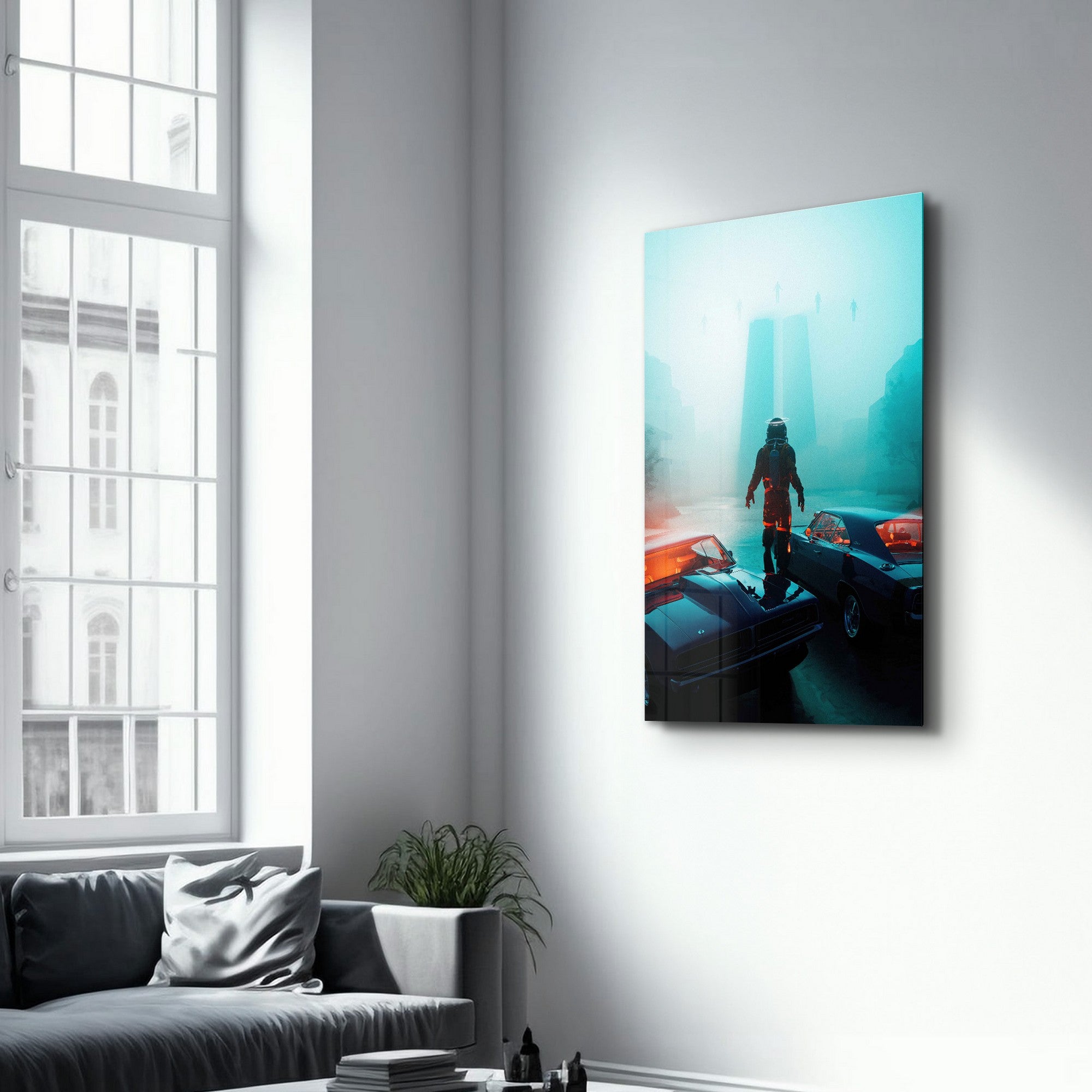 Arte Decorativa em Vidro Temperado Multicolor 70x110cm - Impressão UV de Alta Qualidade