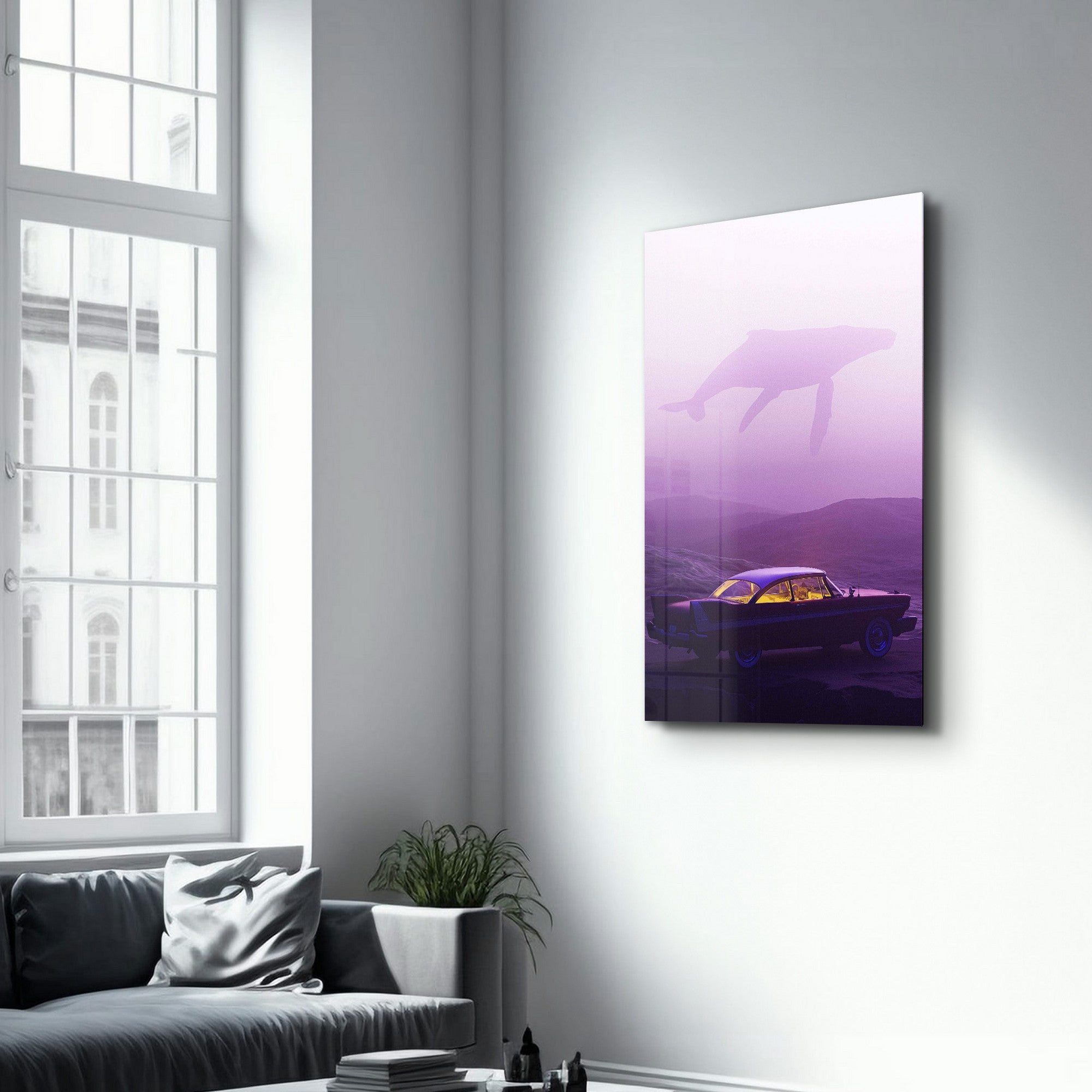 Arte Decorativa em Vidro Temperado Multicolor 35x55cm - Impressão UV de Alta Qualidade