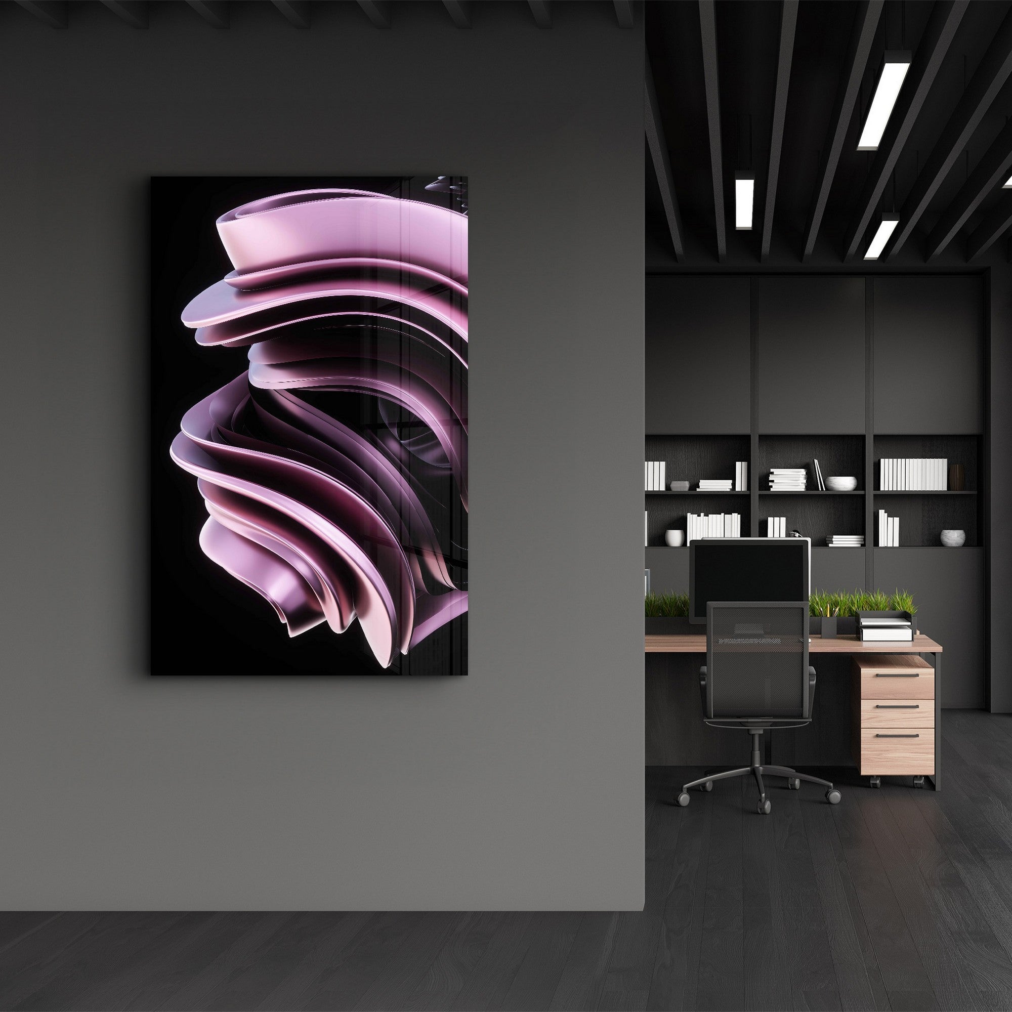 Arte Decorativa em Vidro Temperado Multicolor 35x55cm - Impressão UV de Alta Qualidade