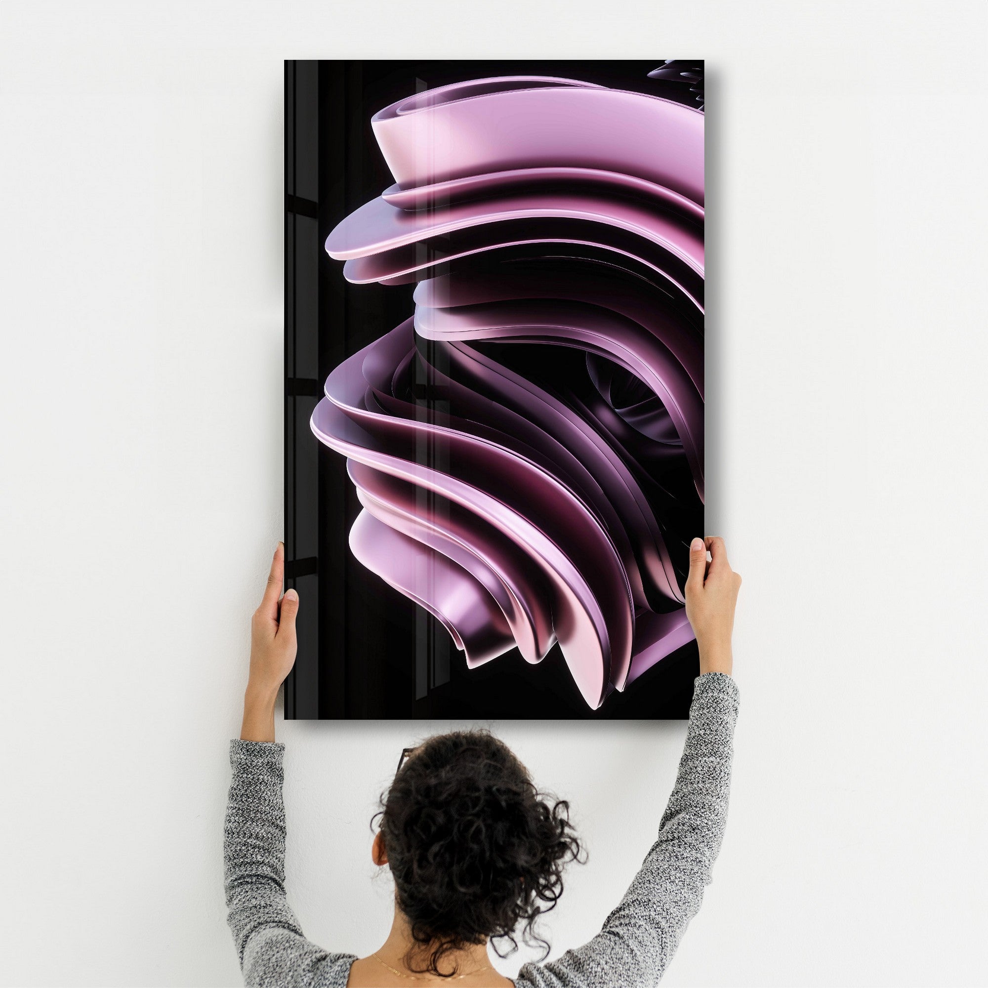 Arte Decorativa em Vidro Temperado Multicolor 35x55cm - Impressão UV de Alta Qualidade