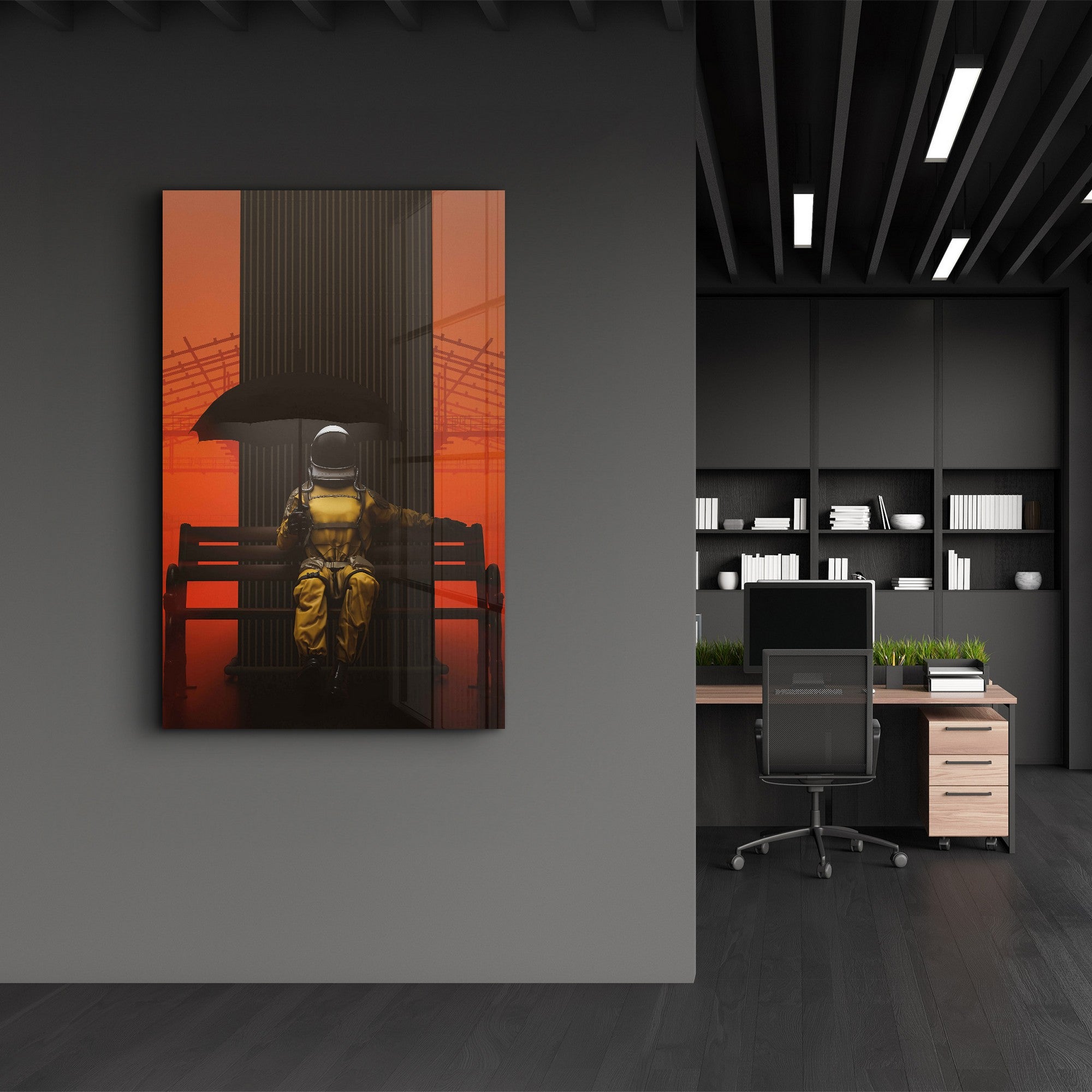 Arte Decorativa em Vidro Temperado Multicolor 35x55cm - Impressão UV de Alta Qualidade