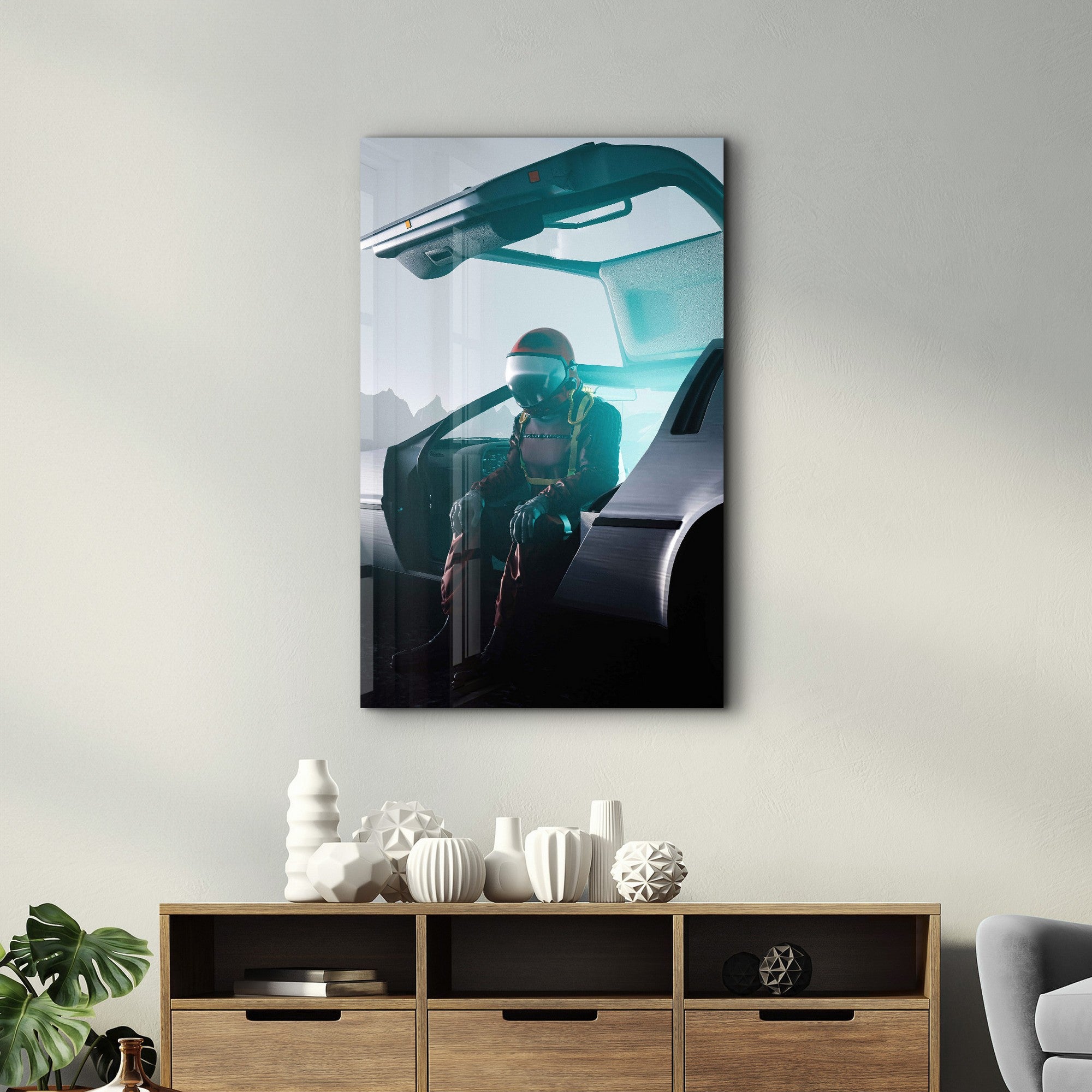 Arte Decorativa em Vidro Temperado Multicolor 35x55cm - Impressão UV de Alta Qualidade