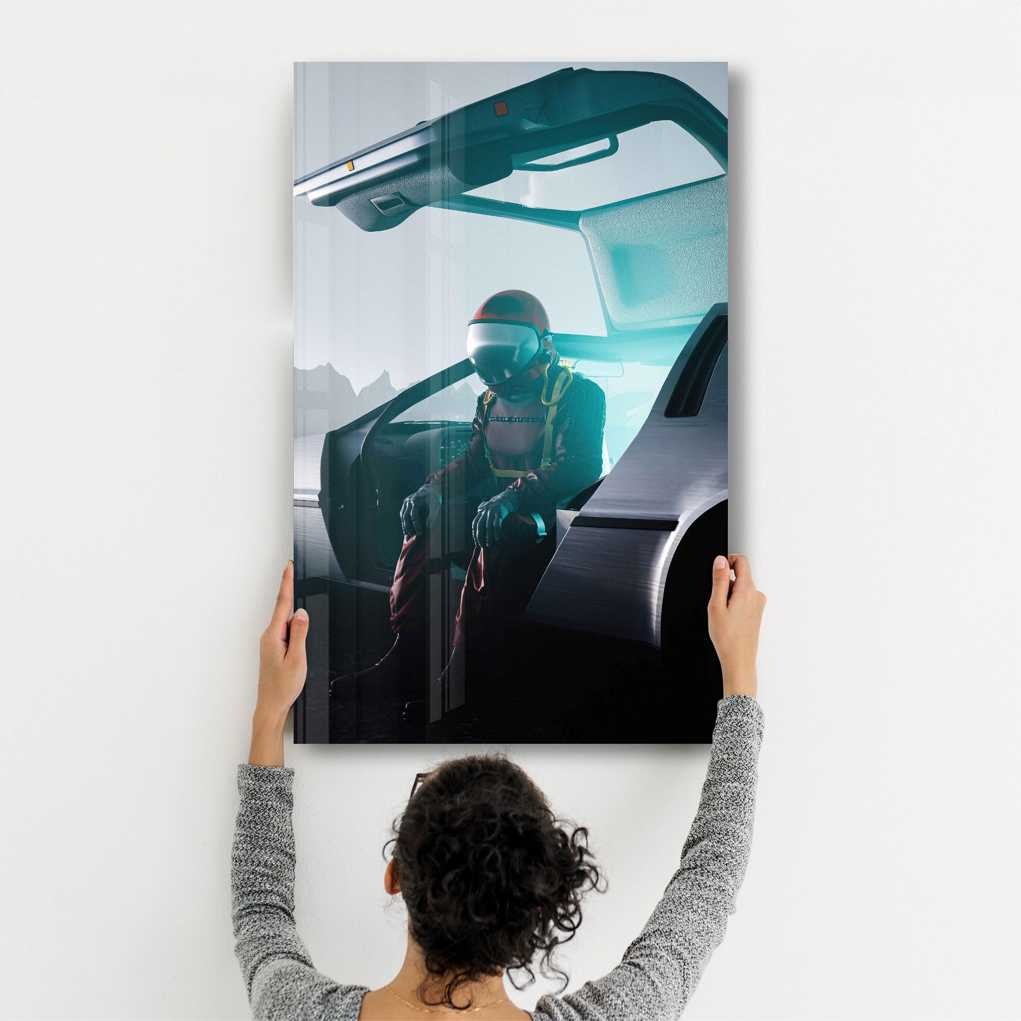 Arte Decorativa em Vidro Temperado Multicolor 70x110cm - Impressão UV de Alta Qualidade