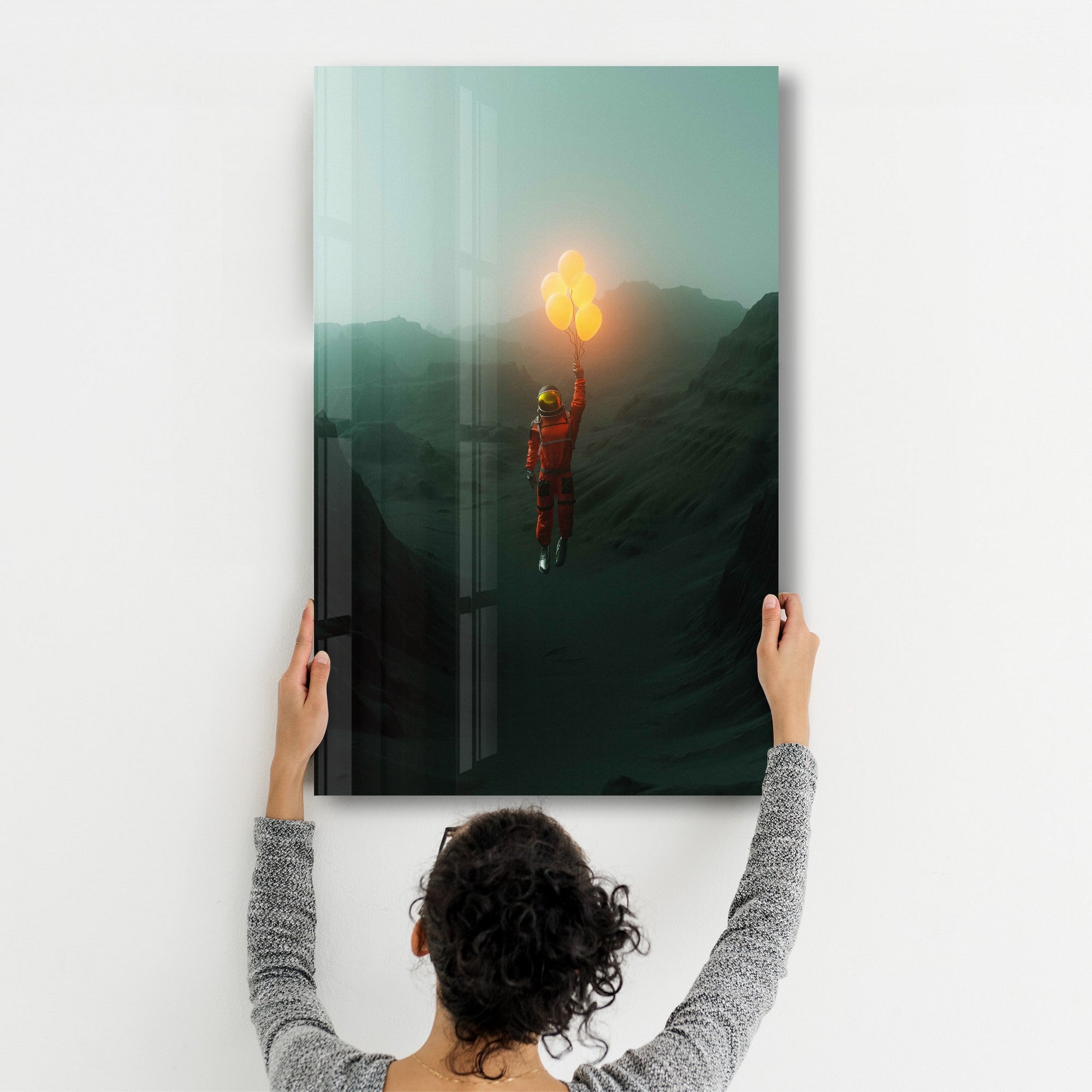 Arte Decorativa em Vidro Temperado Multicolor 70x110cm - Impressão UV de Alta Qualidade