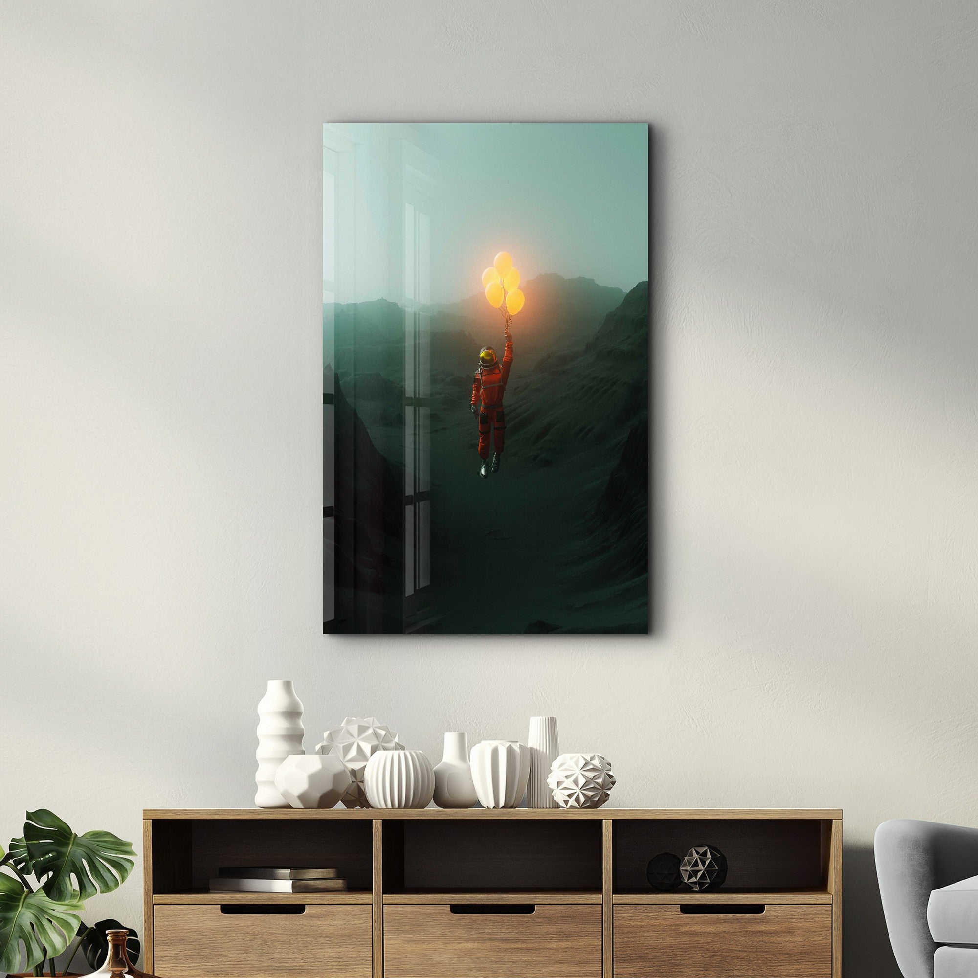 Arte Decorativa em Vidro Temperado Multicolor 70x110cm - Impressão UV de Alta Qualidade