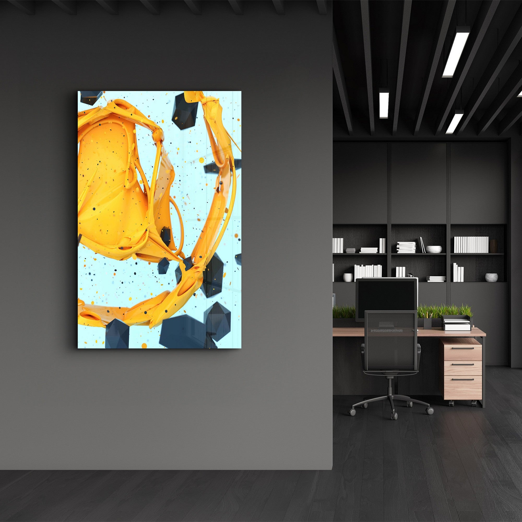 Arte Decorativa em Vidro Temperado Multicolor 70x110cm - Impressão UV de Alta Qualidade