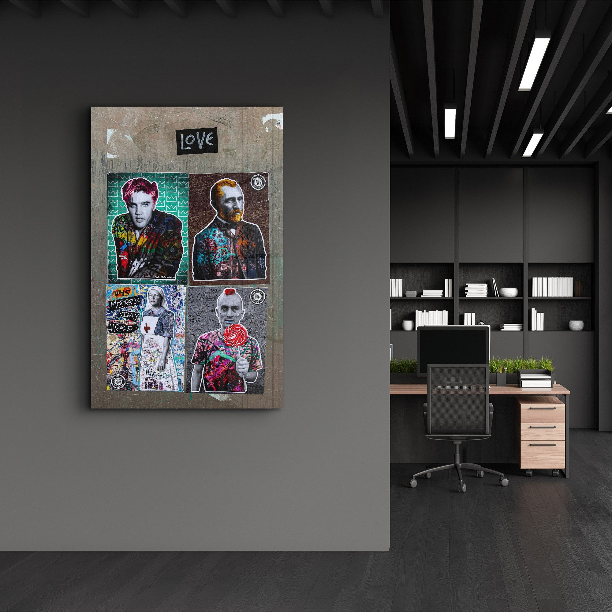 Arte Decorativa em Vidro Temperado Multicolor 35x55cm - Impressão UV de Alta Qualidade