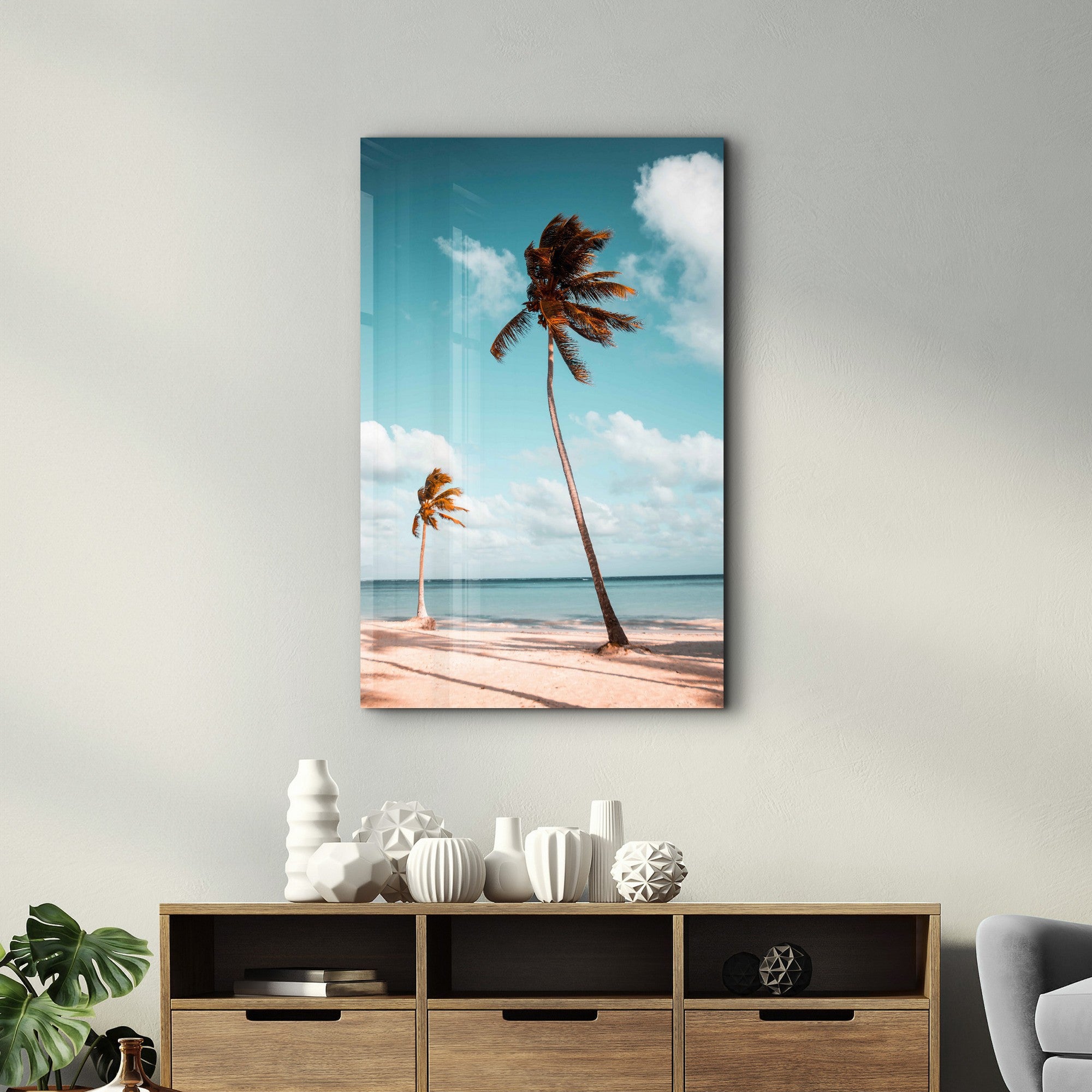 Arte Decorativa em Vidro Temperado Multicolor 35x55cm - Impressão UV de Alta Qualidade