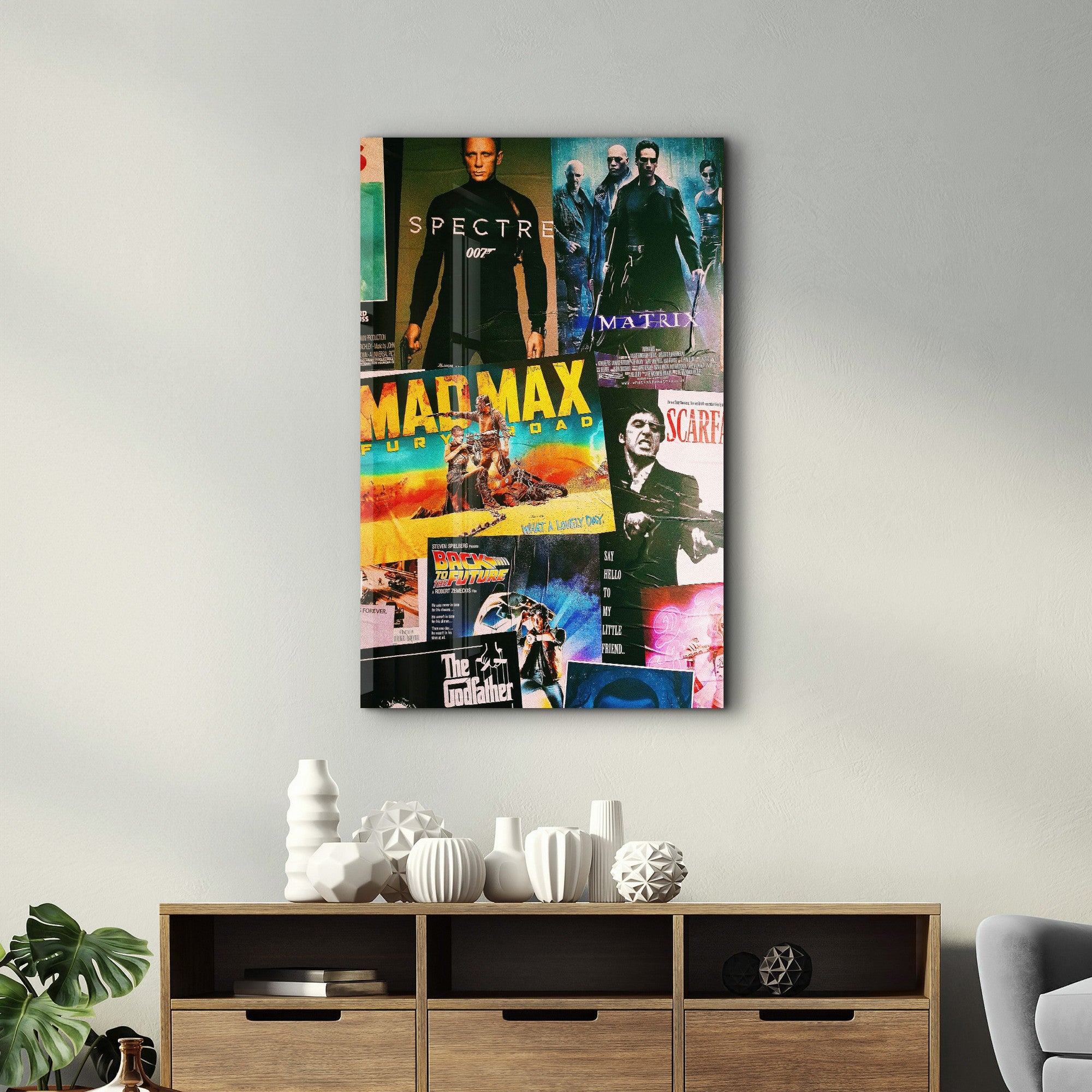 Arte Decorativa em Vidro Temperado Multicolor 70x110cm - Impressão UV de Alta Qualidade