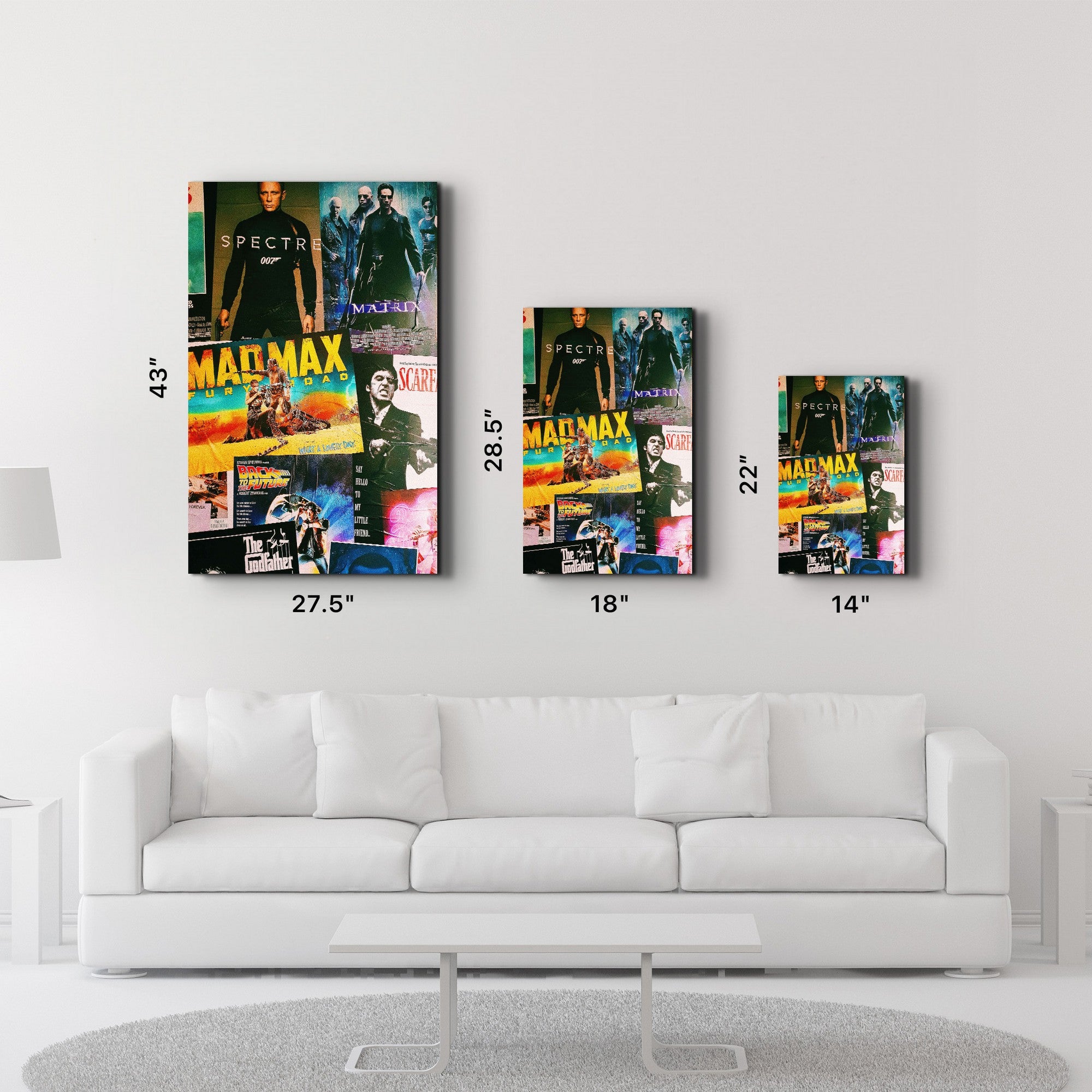 Arte Decorativa em Vidro Temperado Multicolor 70x110cm - Impressão UV de Alta Qualidade