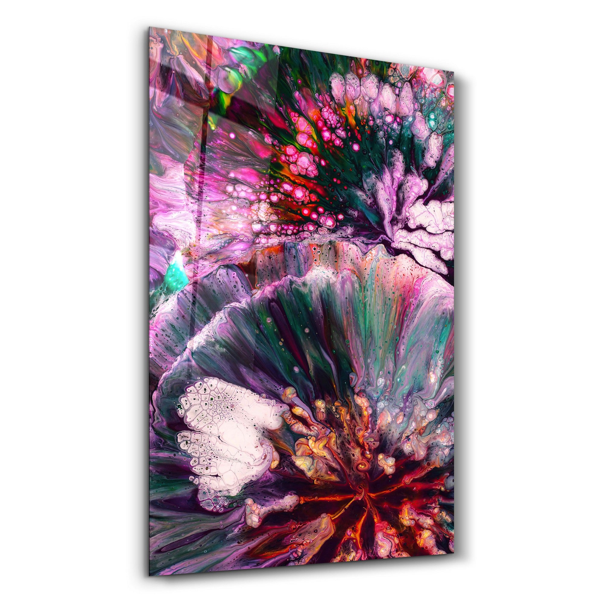 Arte Decorativa em Vidro Temperado Multicolor 35x55cm - Impressão UV de Alta Qualidade