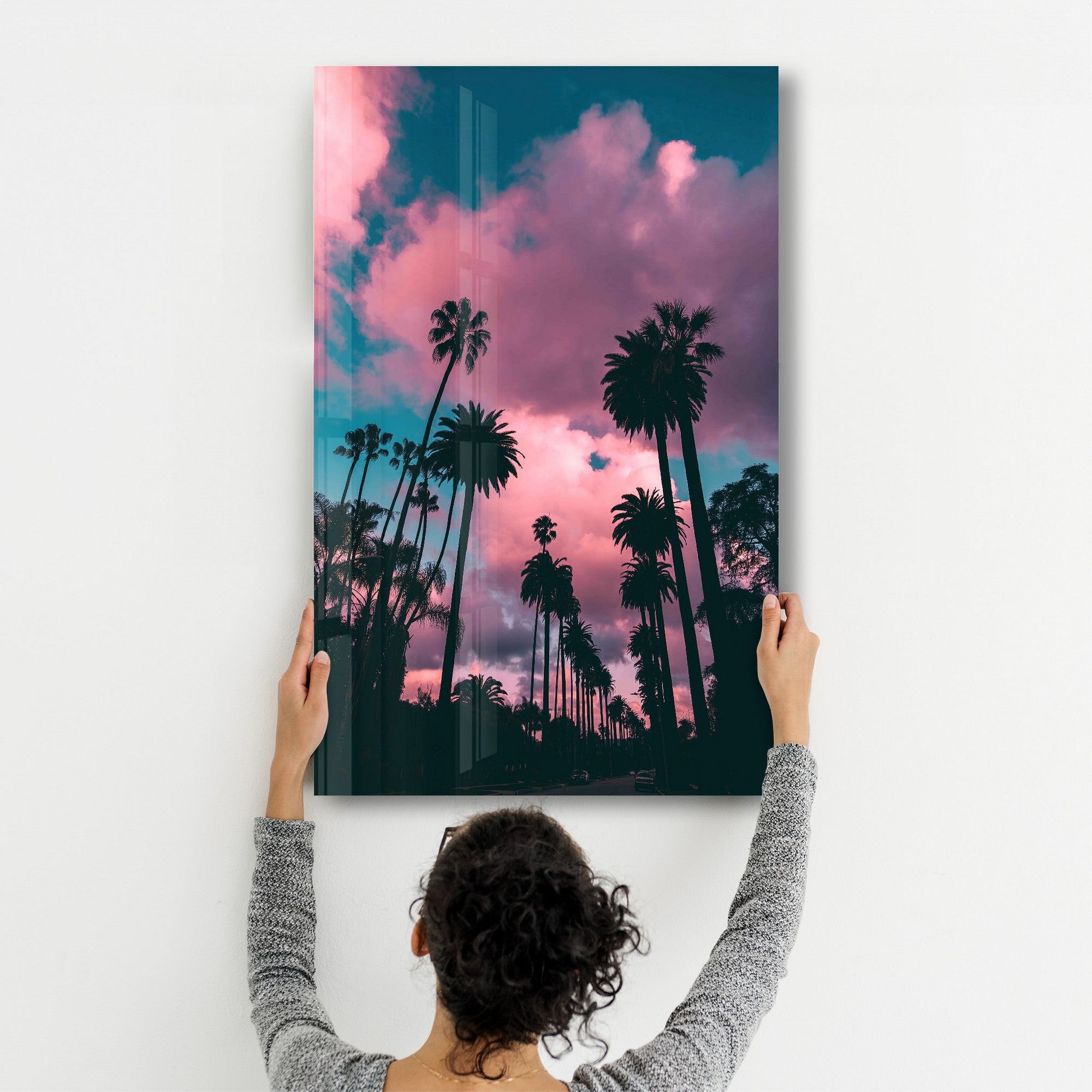 Arte Decorativa em Vidro Temperado Multicolor 35x55cm - Impressão UV de Alta Qualidade