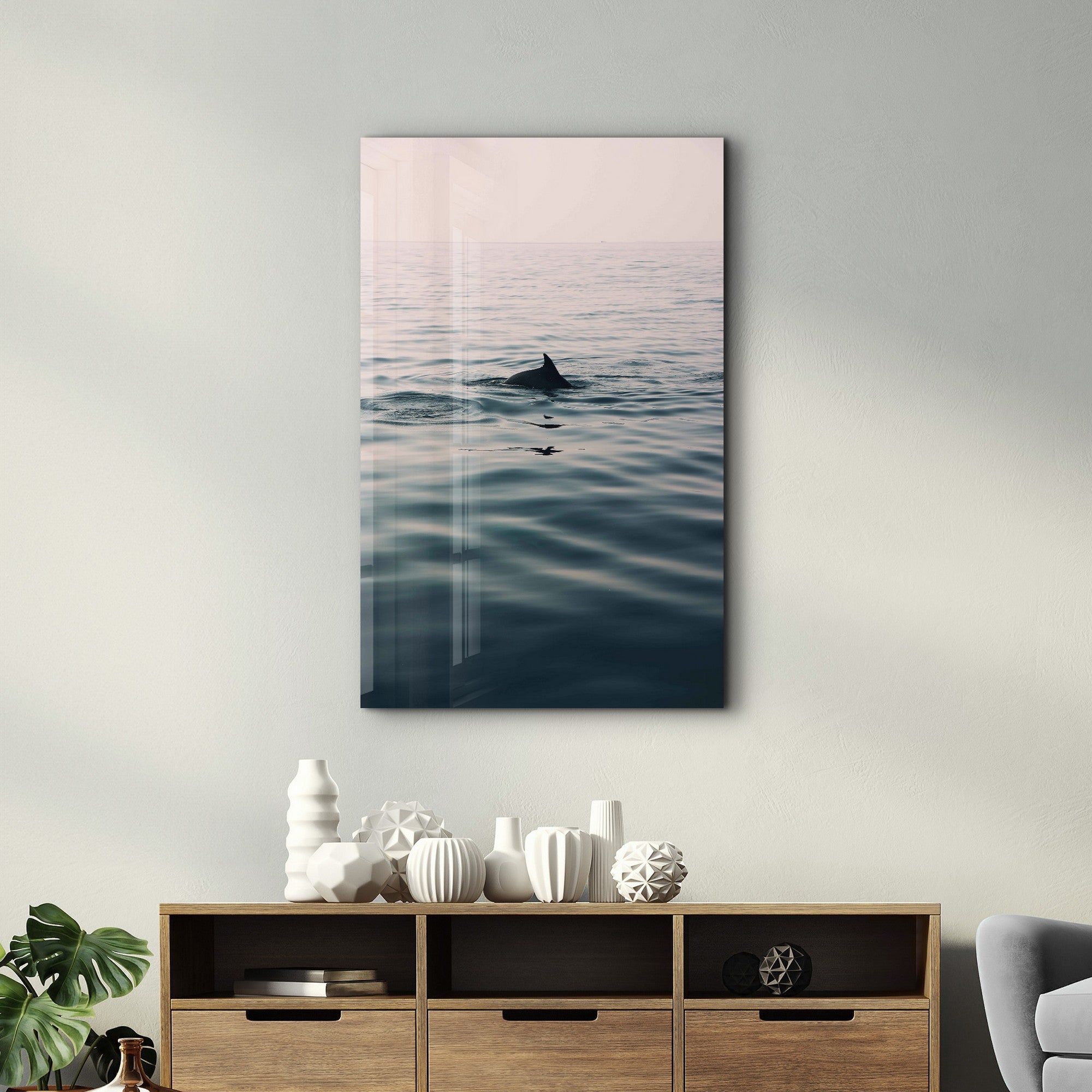 Arte Decorativa em Vidro Temperado Multicolor 35x55cm - Impressão UV de Alta Qualidade