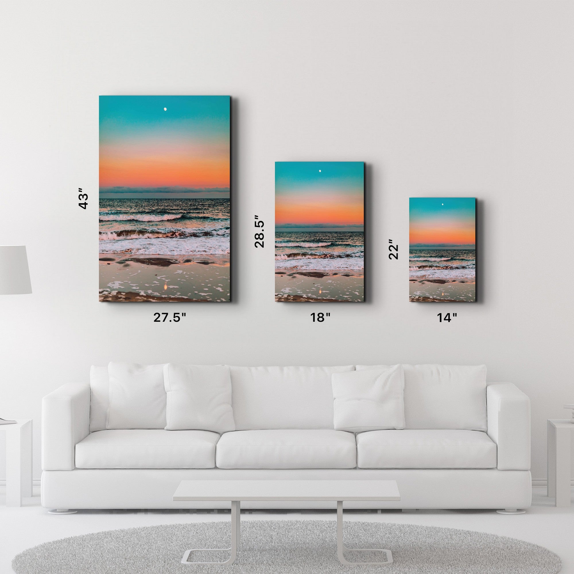 Arte Decorativa em Vidro Temperado Multicolor 35x55cm - Impressão UV de Alta Qualidade