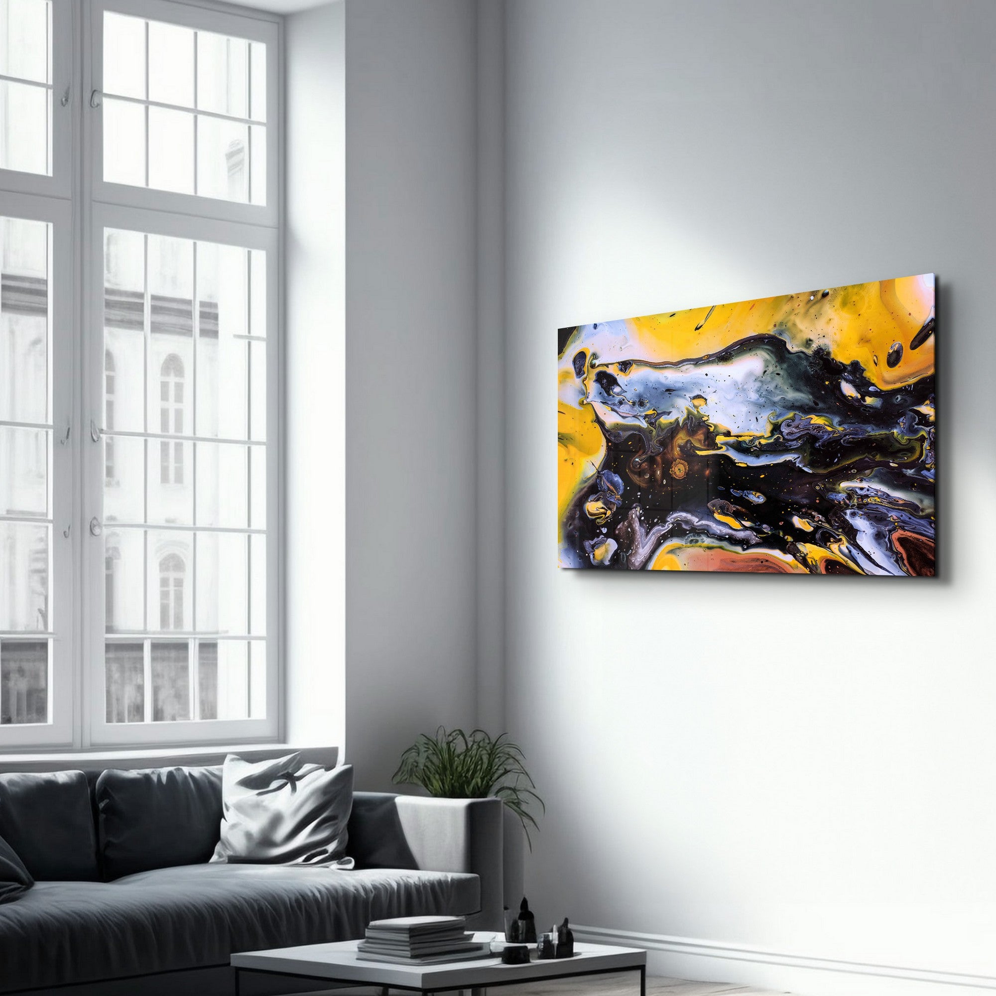 Arte Decorativa em Vidro Temperado Multicolor 35x55cm - Impressão UV de Alta Qualidade