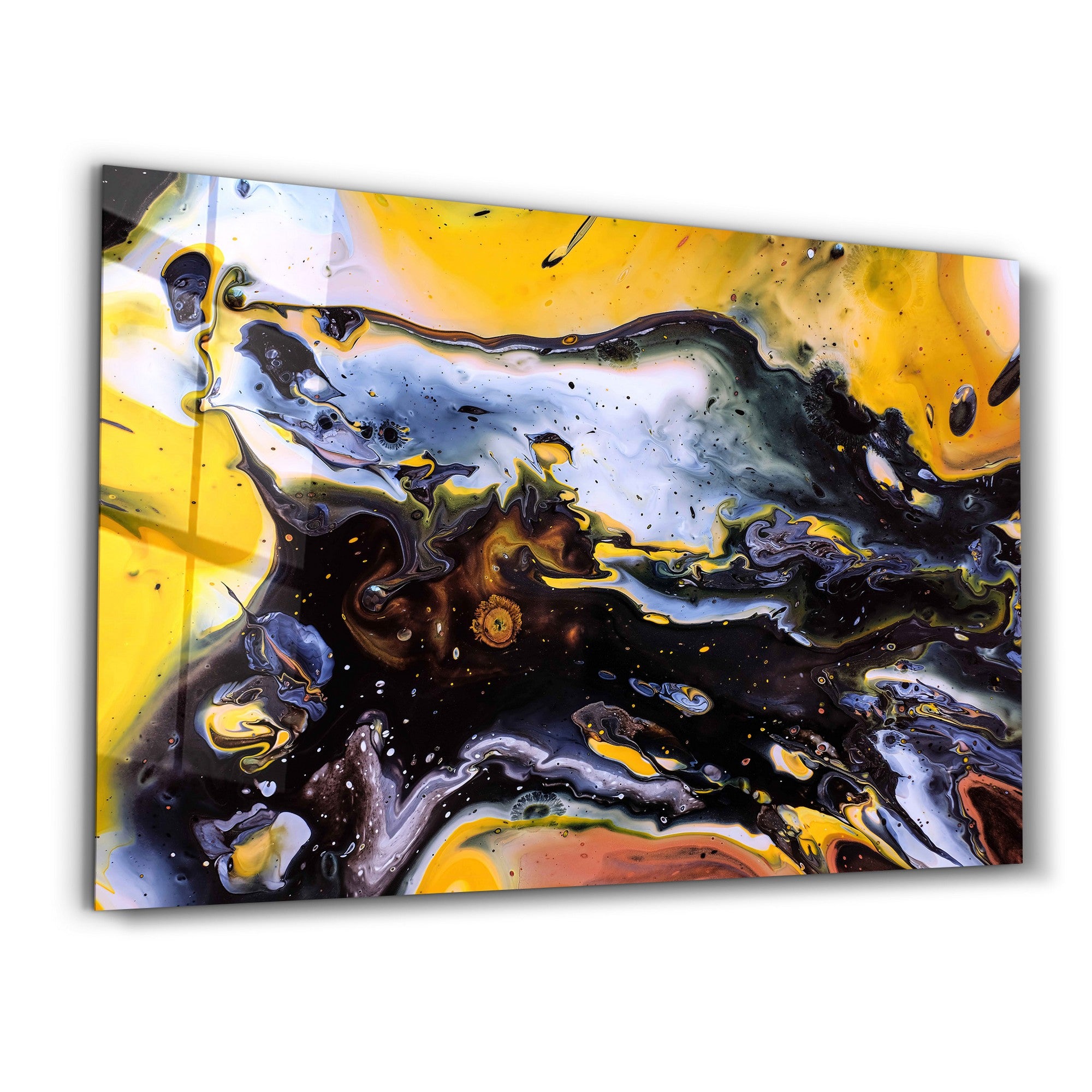 Arte Decorativa em Vidro Temperado Multicolor 35x55cm - Impressão UV de Alta Qualidade