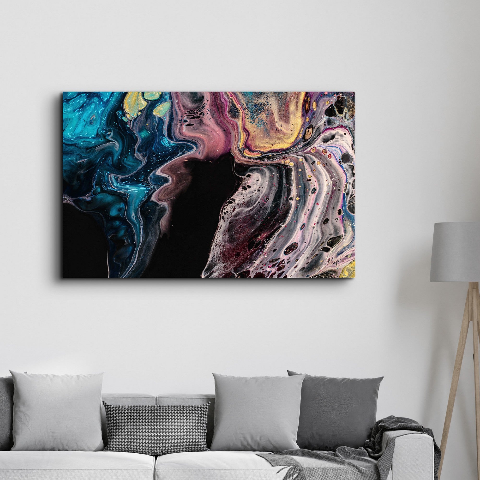 Arte Decorativa em Vidro Temperado Multicolor 35x55cm - Impressão UV de Alta Qualidade