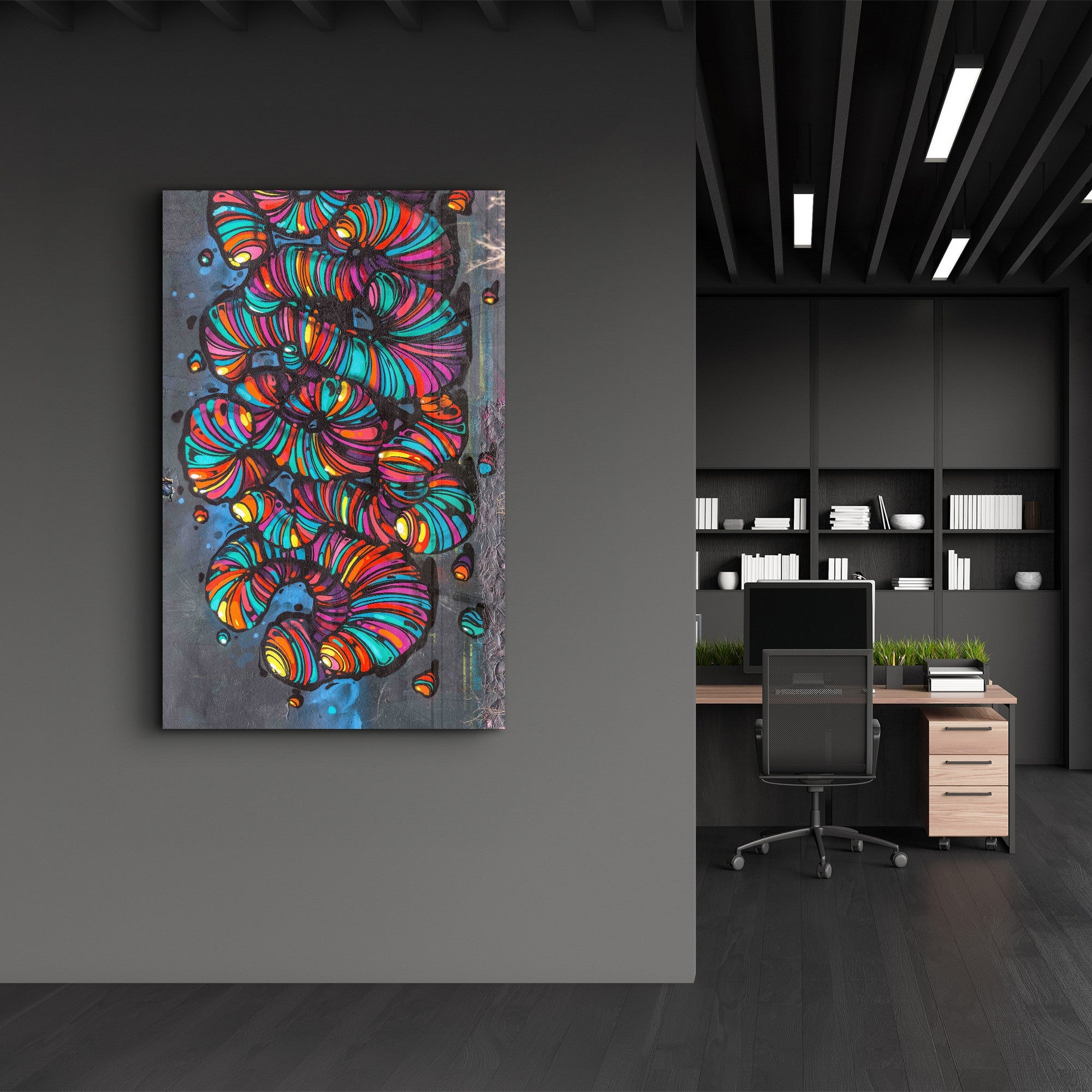 Quadro Decorativo em Vidro Temperado 4 mm, 35 x 55 cm, Multicolorido – Impressão UV (SPR-1099)
