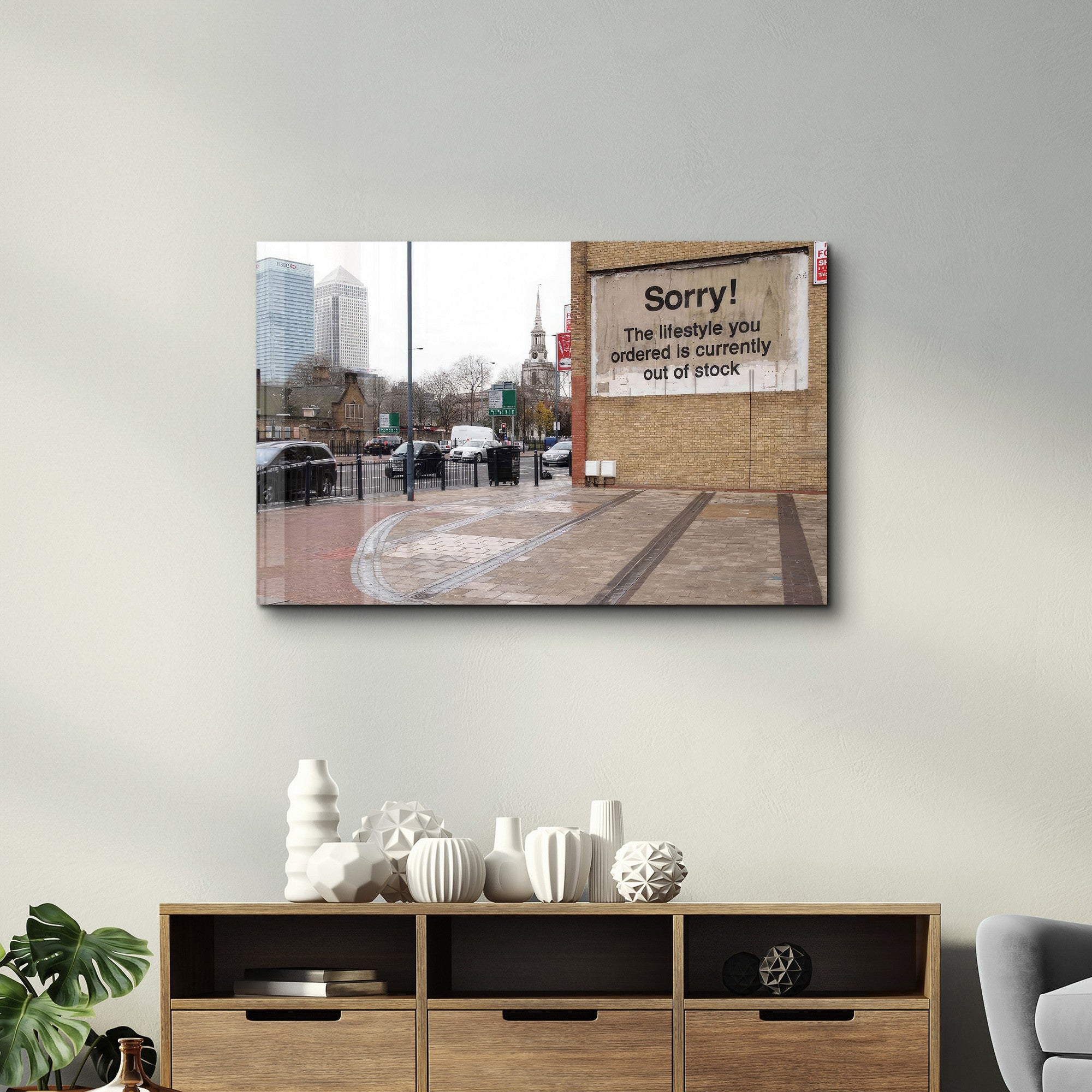 Arte Decorativa em Vidro Temperado Multicolor 35x55cm - Impressão UV de Alta Qualidade