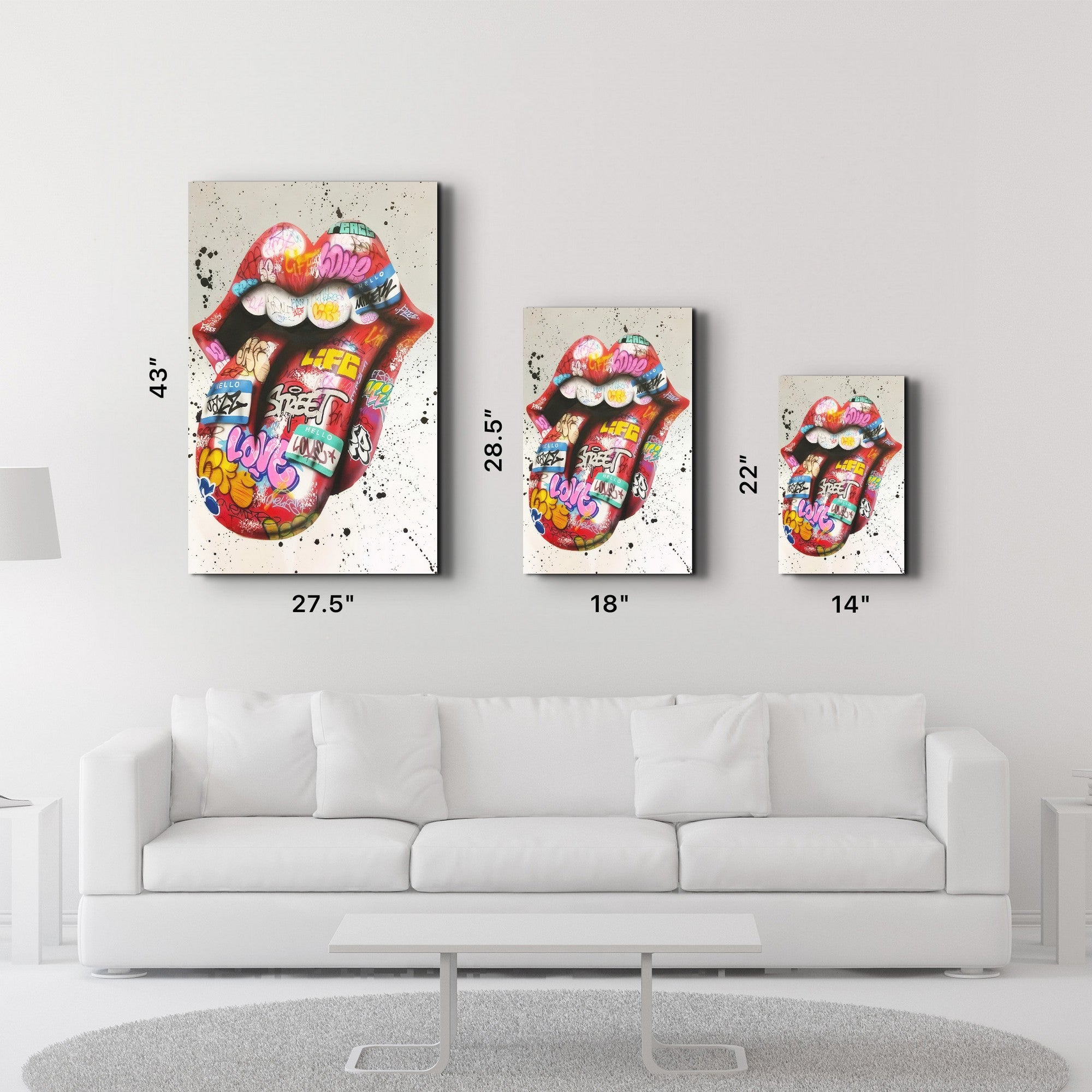 Arte Decorativa em Vidro Temperado Multicolor 70x110cm - Impressão UV de Alta Qualidade