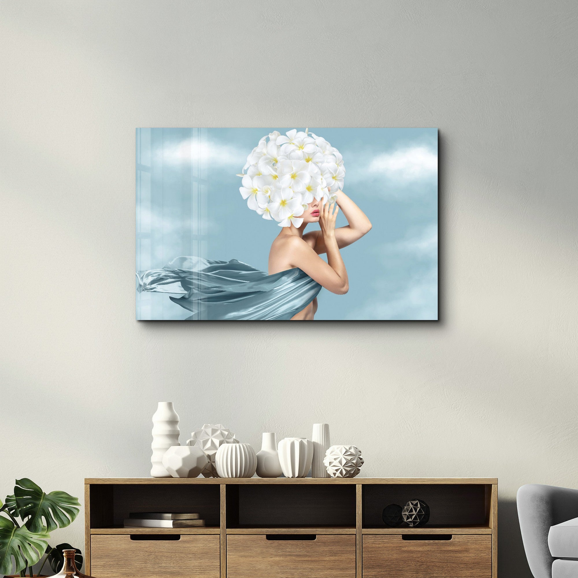 Arte Decorativa em Vidro Temperado Multicolor 35x55cm - Impressão UV de Alta Qualidade